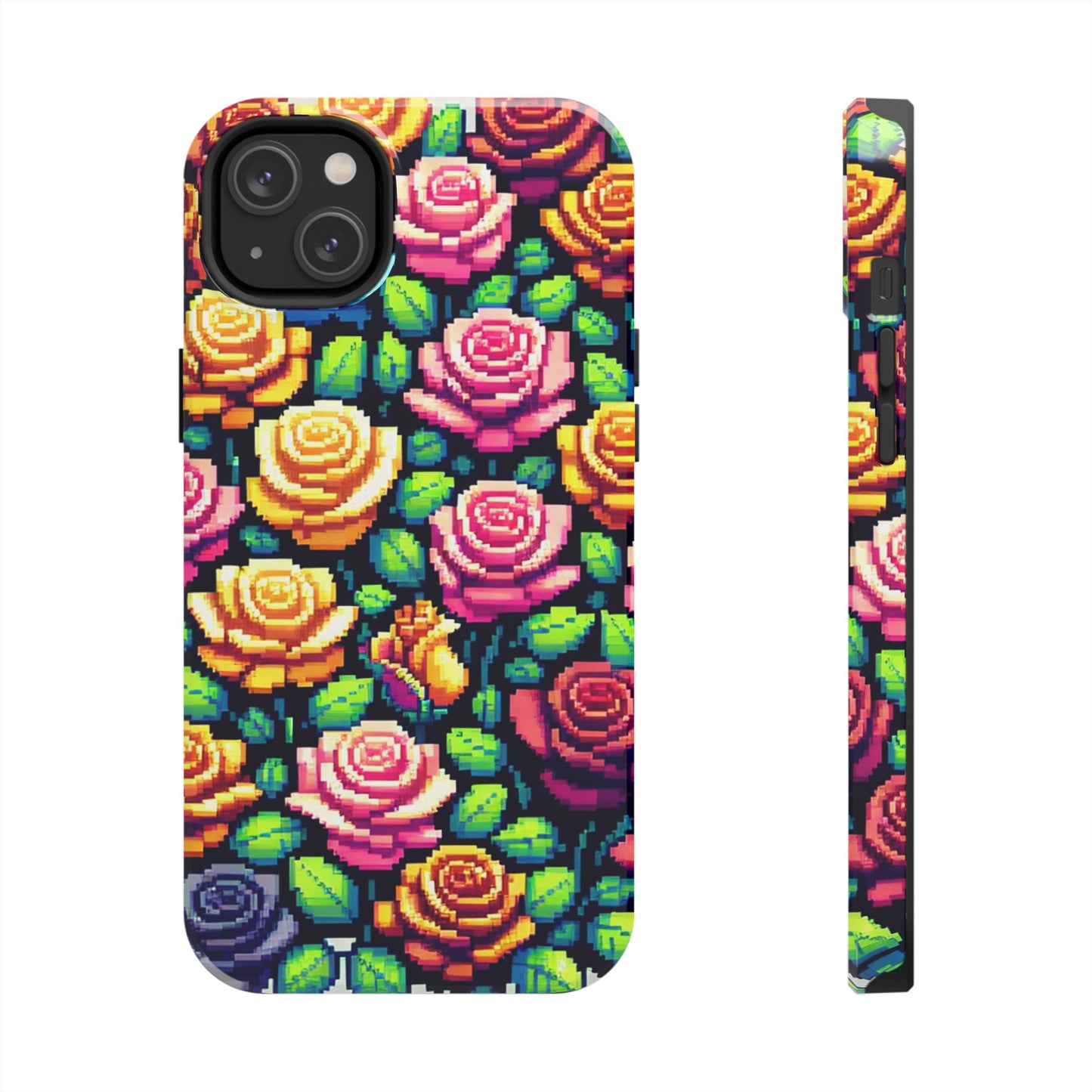 Vibrant Floral Tough Phone Case - Stylish Protection for Flower Lovers
