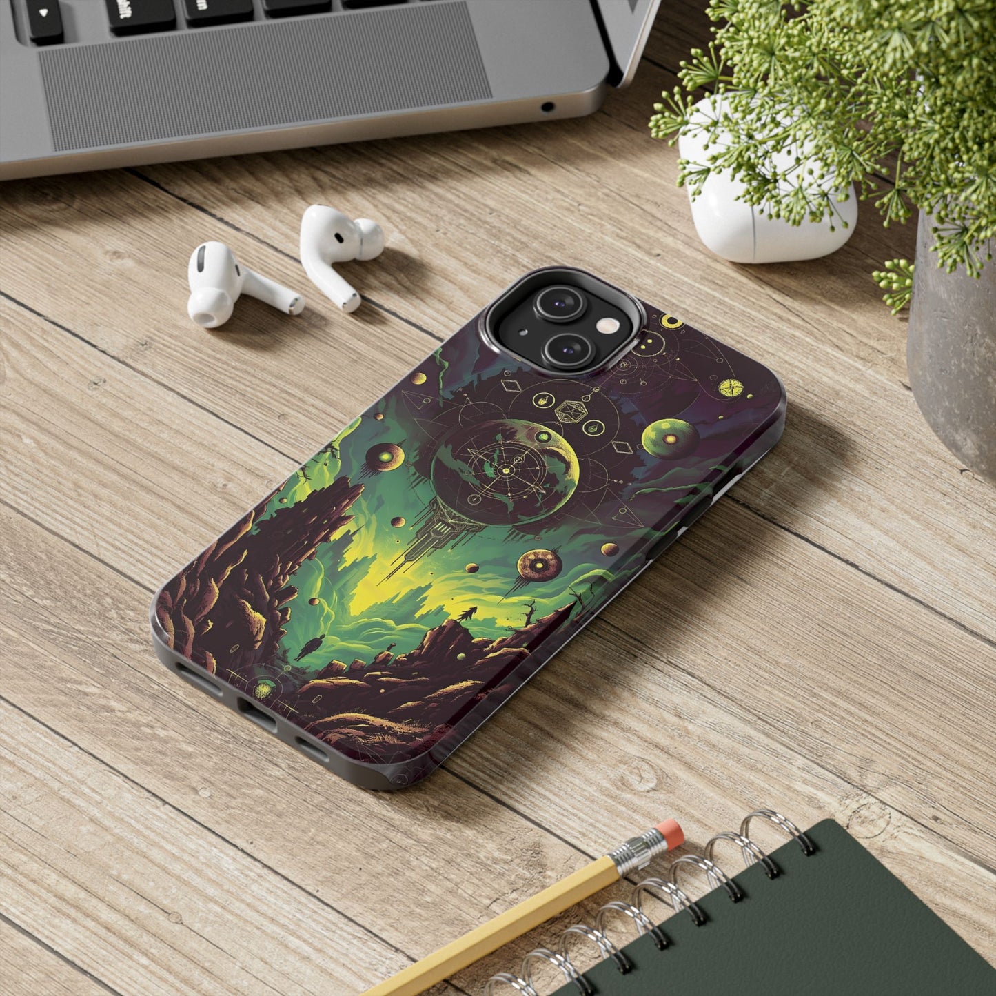 Cosmic Adventure Tough Phone Case - Galaxy Design for Space Enthusiasts - for iPhone