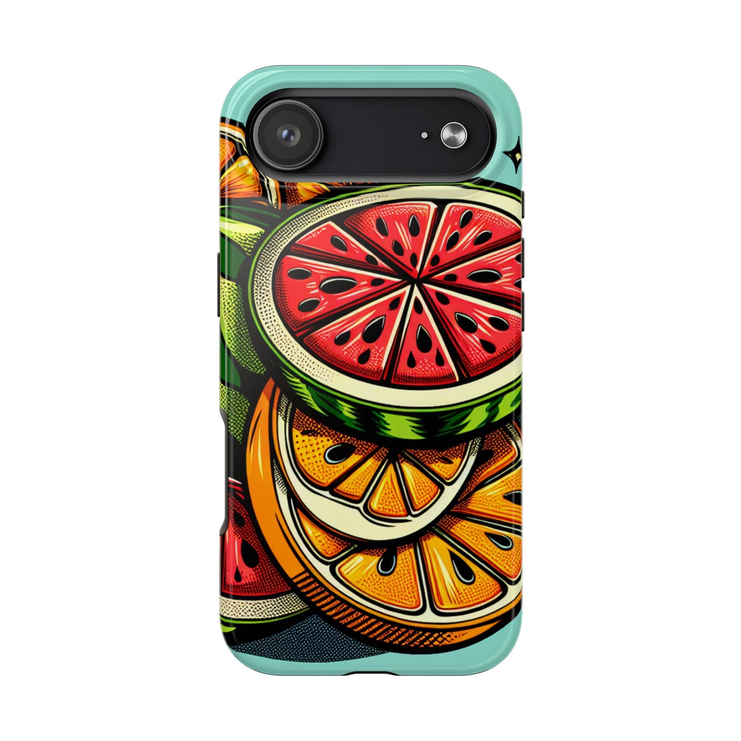 Vibrant Citrus Tough Phone Case - Fruit Slice Design - for iPhone