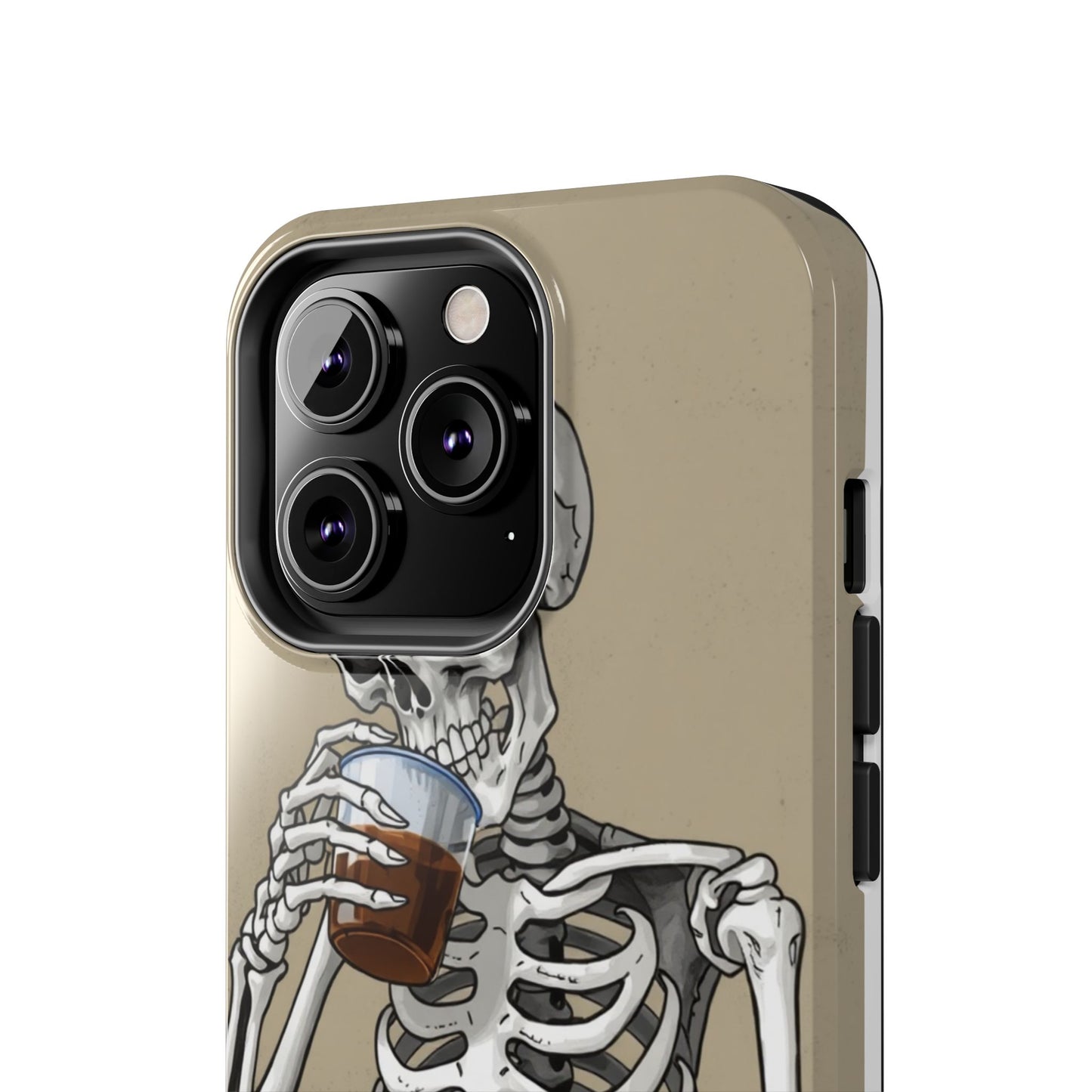 Funny Skeleton Phone Case - 'Same Soul, Different Day' Tough Cover