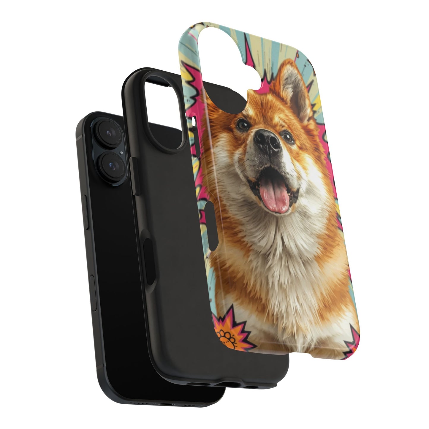 Playful Dog Tough Phone Case - Durable & Stylish Pet Lover Gift
