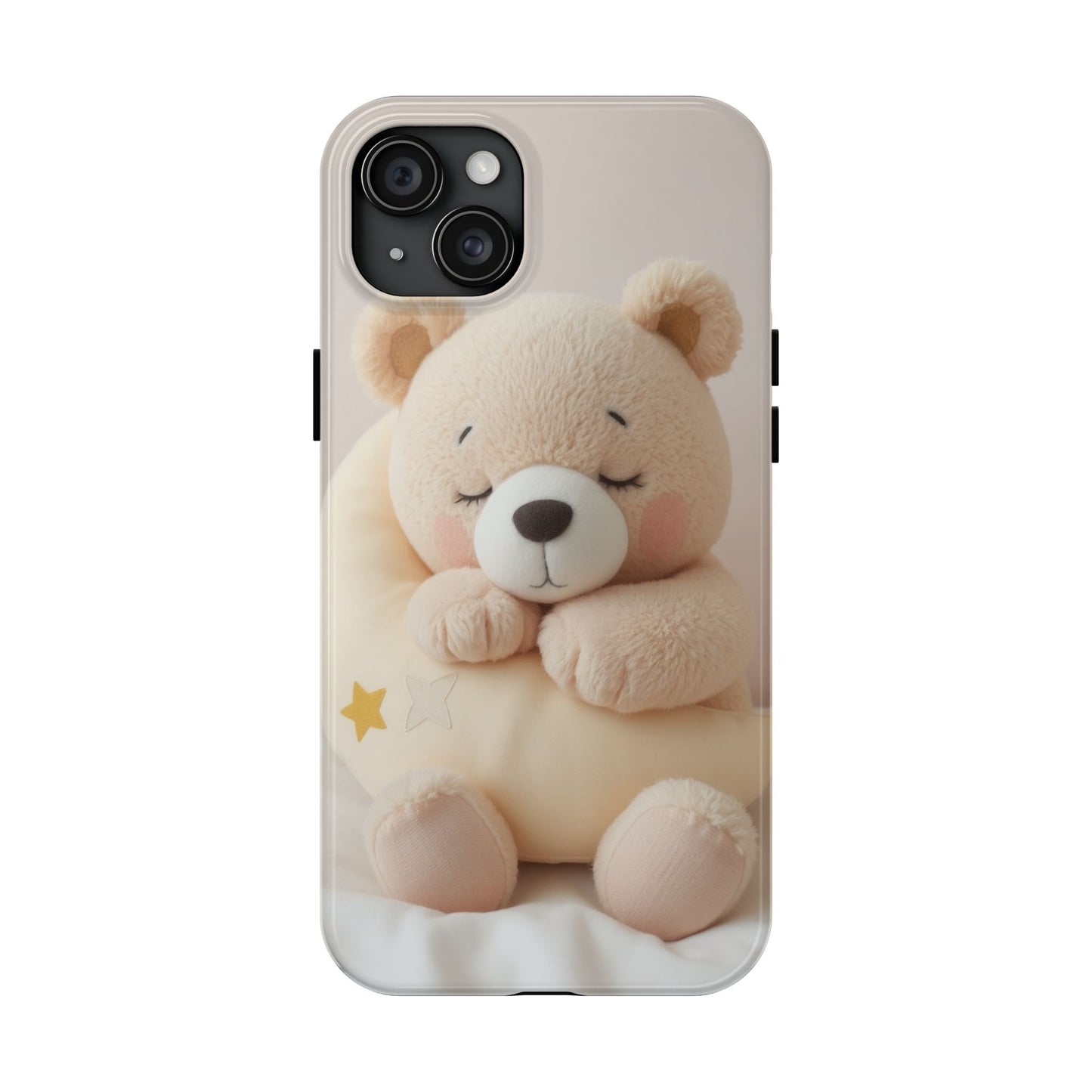 Cute Bear Tough Phone Case - Adorable Baby Animal Design for Kids & Adults