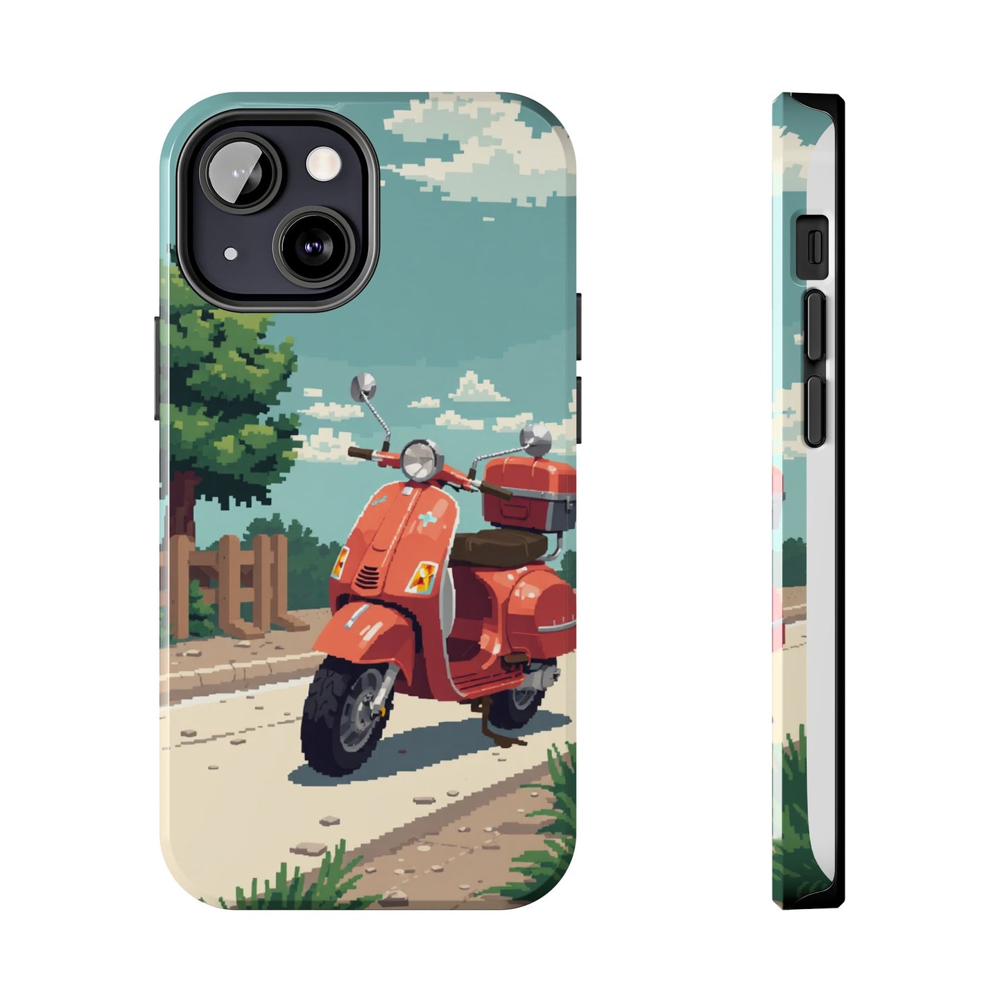 Retro Scooter Phone Case - Tough & Stylish Protection