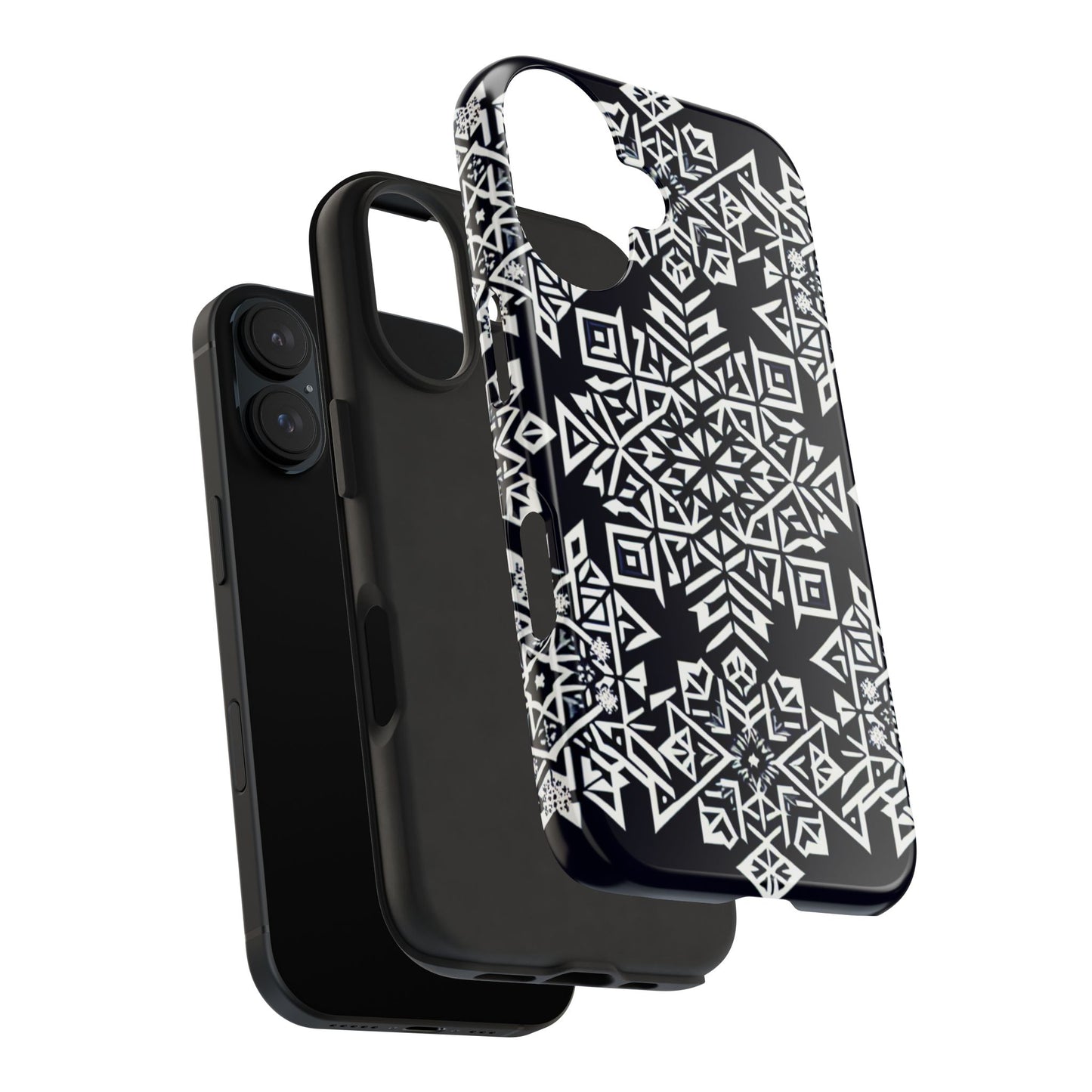 Winter Wonderland Tough Phone Case - Digital Snowflake - for iPhone