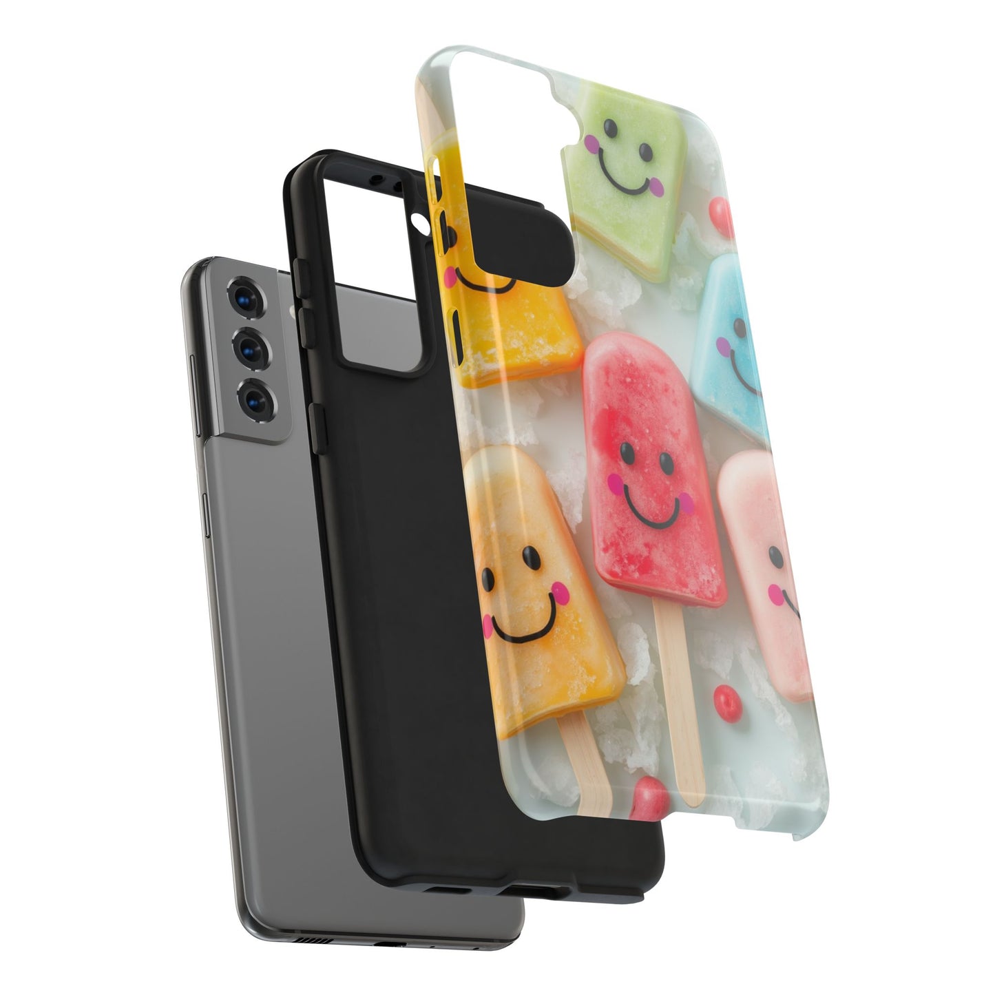 Cute Smile Popsicle Tough Phone Case - Fun Protection for Your Device