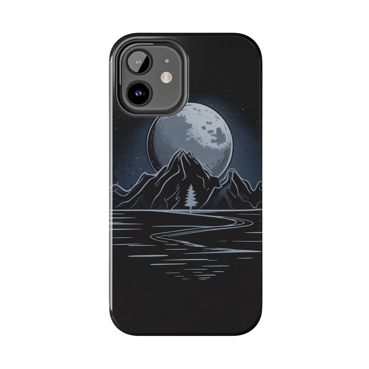 Moonlit Mountain Tough Phone Case Dark Fantasy
