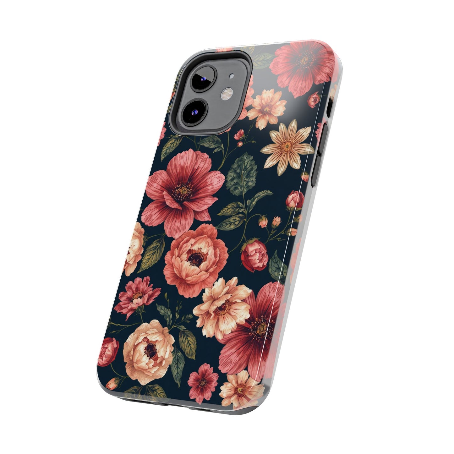 Spring Power! Floral Tough Phone Case - Durable Protection with Elegant Flower Design - for iPhone