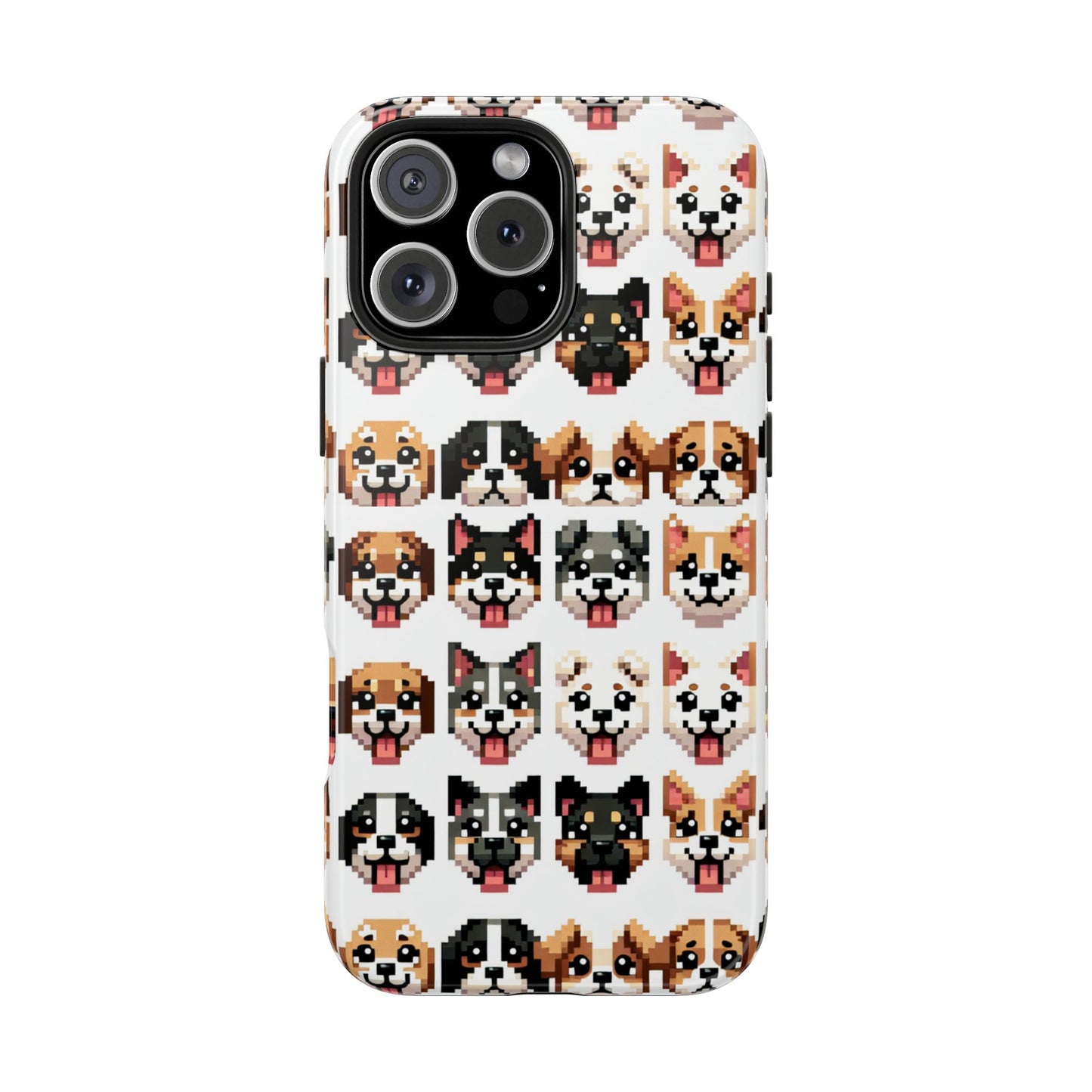 Pixelated Dog Breed Tough Phone Case - Cute, Durable Protection for Pet Lovers - for iPhone