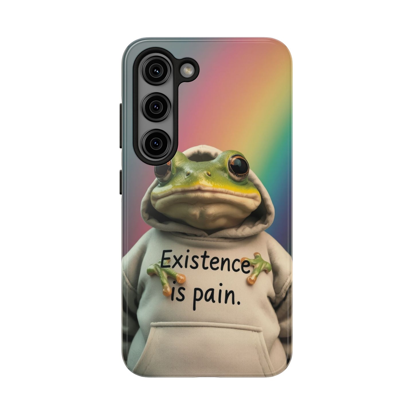 Existence is Pain Frog Phone Case - Tough & Stylish