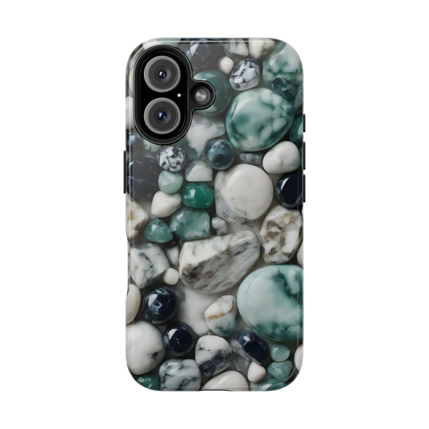 Small Rocks Pattern Tough Phone Case - Stylish & Durable Protection - for iPhone