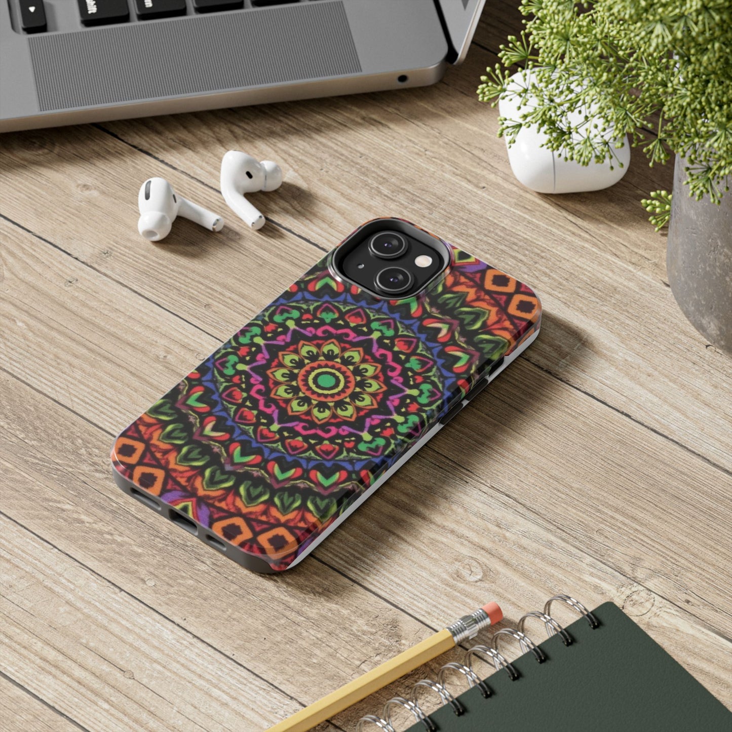 Colorful Mandala Tough Phone Case - Vibrant Designs for Trendy Protection - for iPhone