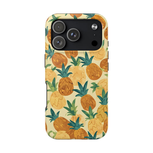 Pineapple Paradise Tough Phone Case - Durable and Stylish for Summer Vibes - for iPhone