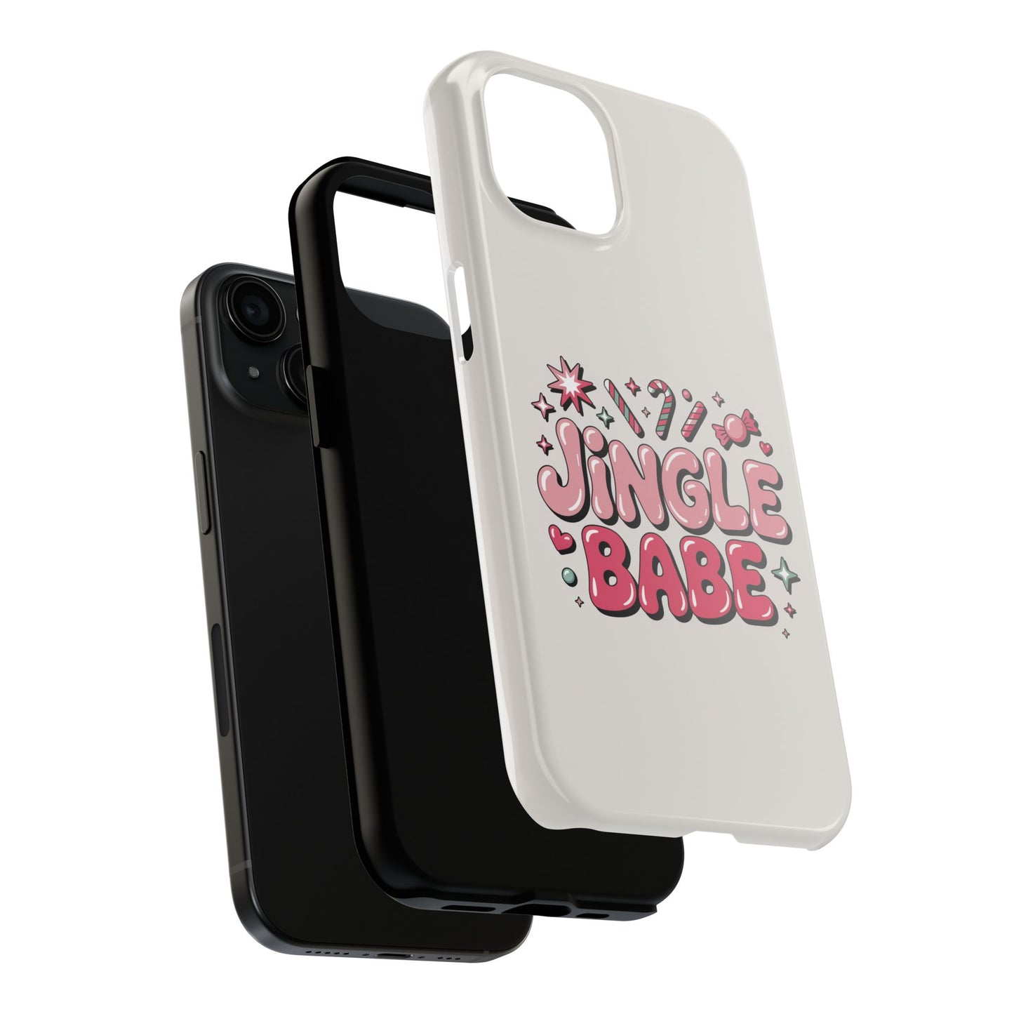 Jingle Babe Tough Phone Case - Festive Holiday Protection for Your iPhone