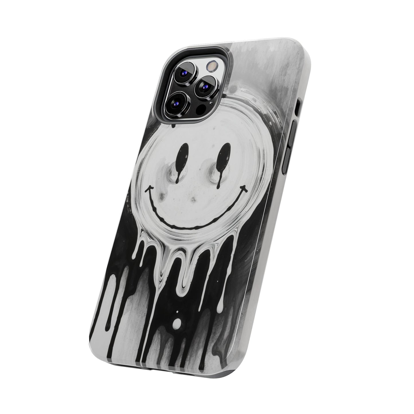 Dripping Smiley Tough Phone Case - Stylish & Durable Protection