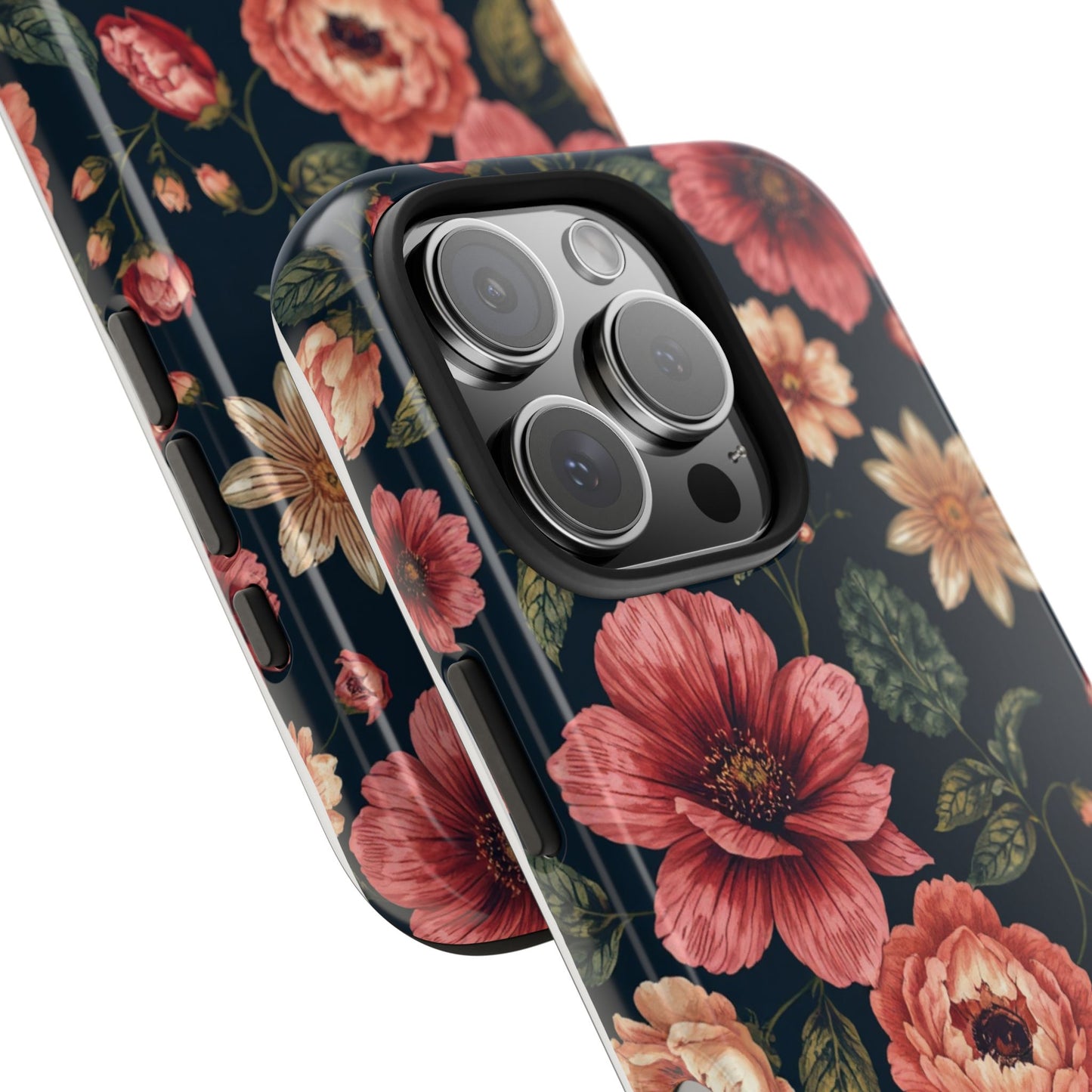 Spring Power! Floral Tough Phone Case - Durable Protection with Elegant Flower Design - for iPhone