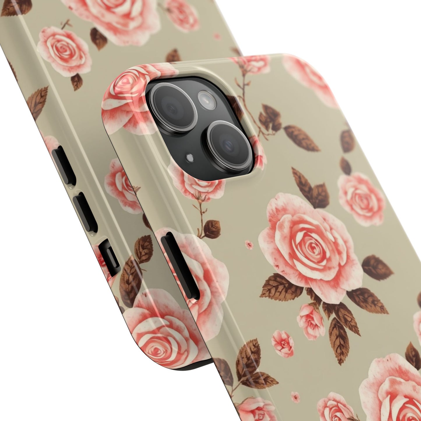 Elegant Floral Tough Phone Case for Stylish Protection - for iPhone