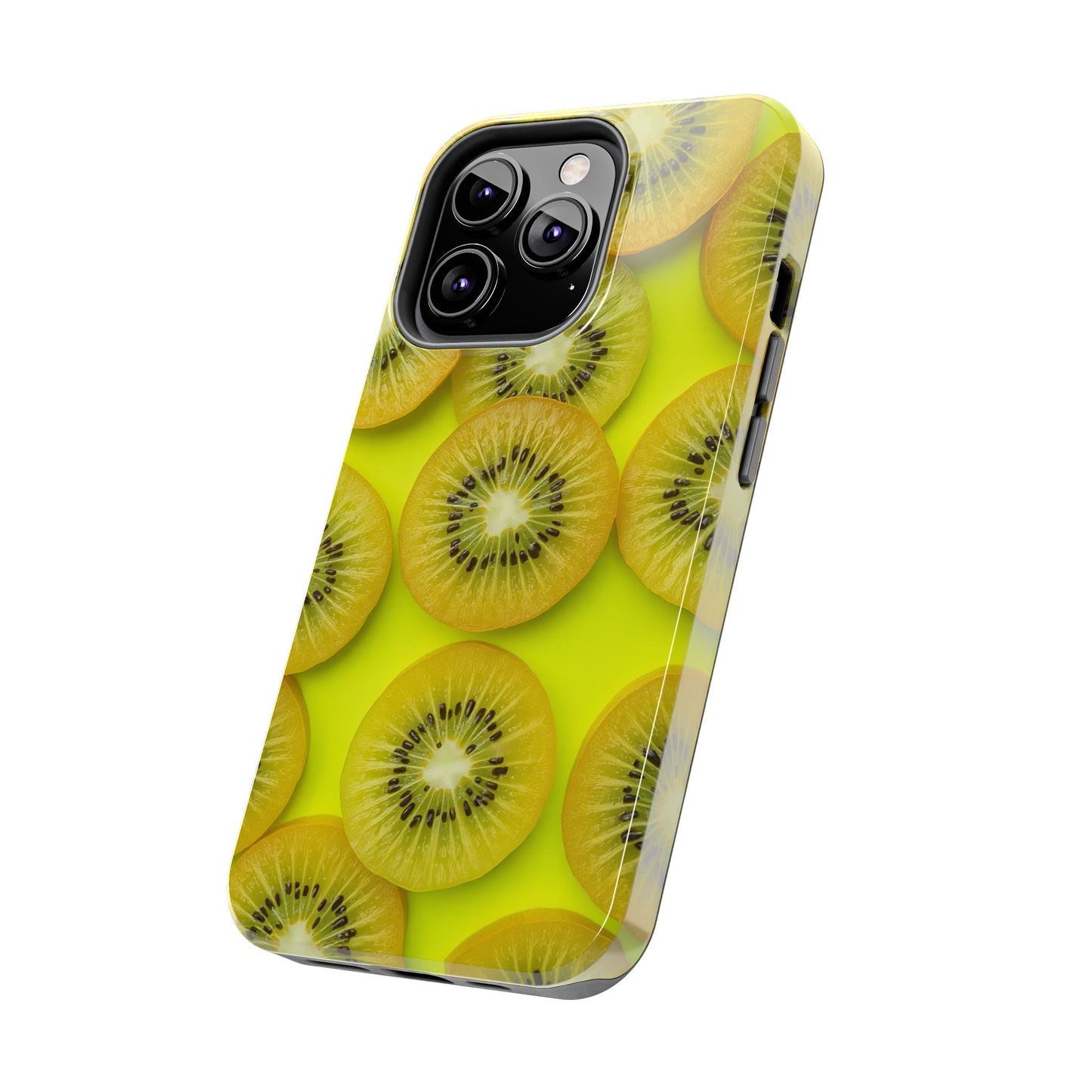 Vibrant Kiwi Tough Phone Case - Bright Yellow Design for Fruit Lovers