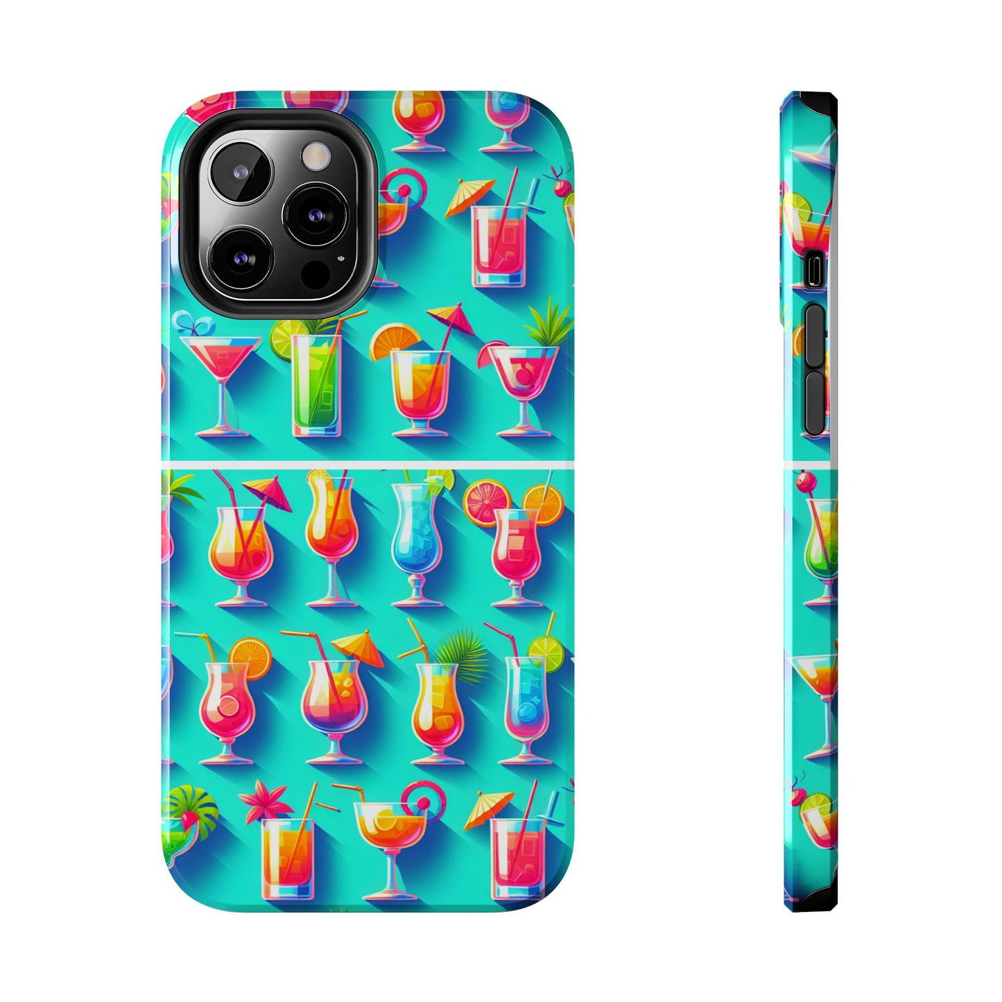 Cocktail Party Phone Case - Fun & Colorful Design for Summer Vibes - for iPhone