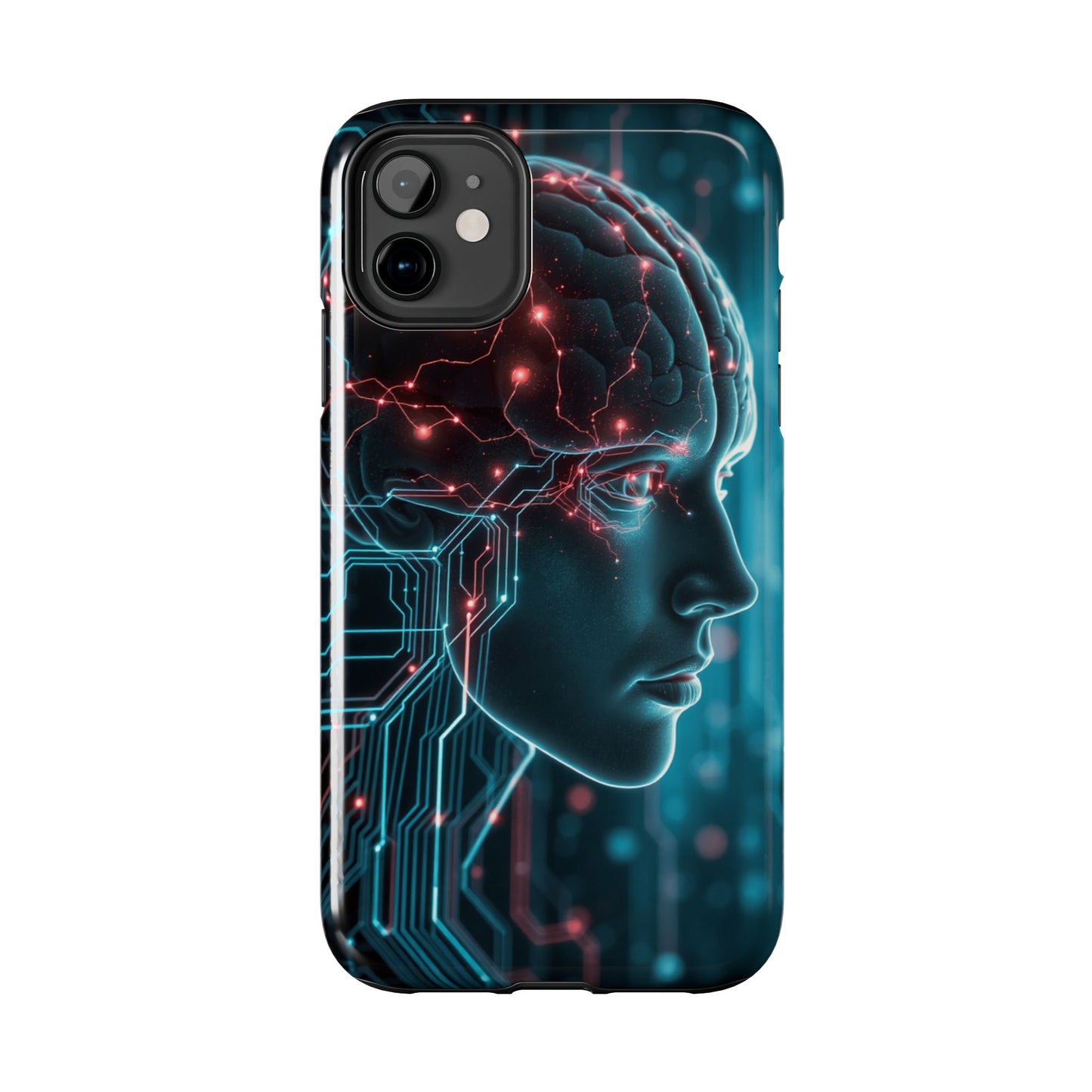 Futuristic Brain Design Tough Phone Case