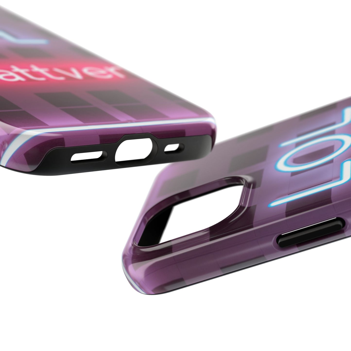Neon Vibe Tough Phone Case - 'LOL Whatevr' Design for Trendsetters