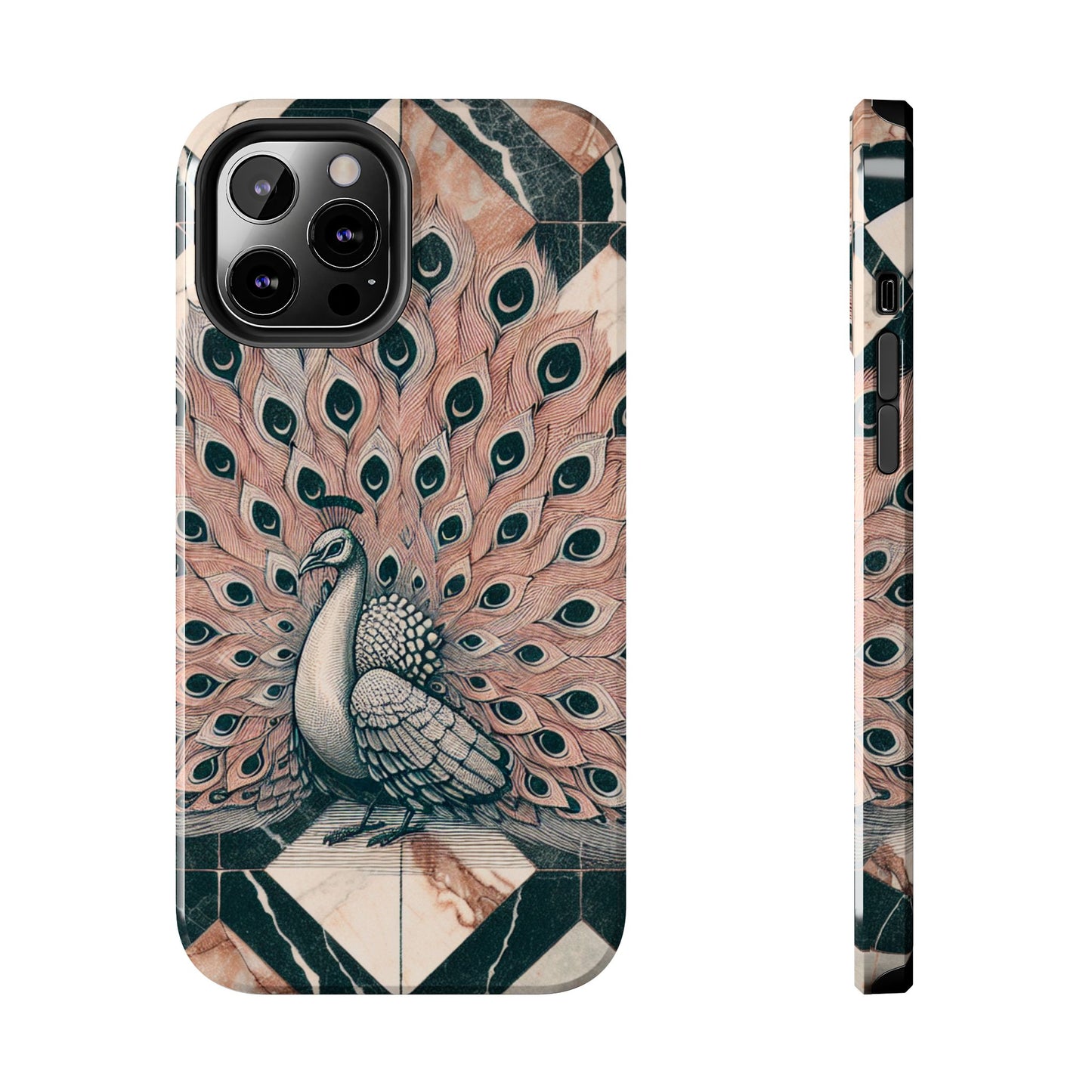 Peacock Tough Phone Case | Stylish & Durable Artwork - for iPhone