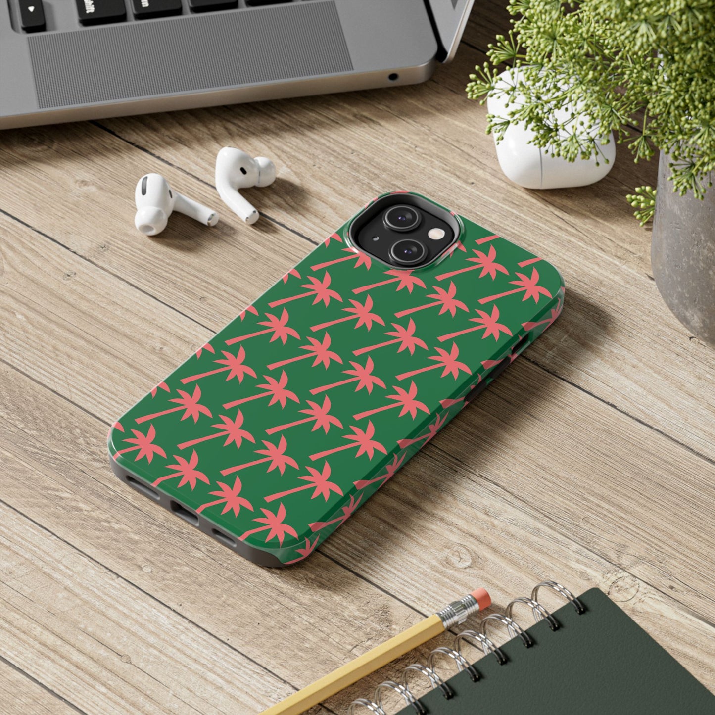 Tropical Palm Pattern for Beach Lovers - Tough Phone Case - for iPhone