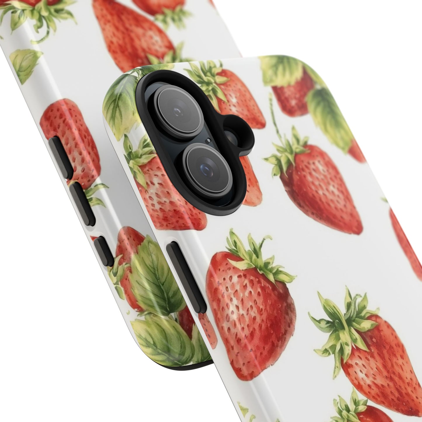 Strawberry Tough Phone Case - Durable Protection with a Fresh Design - for iPhone