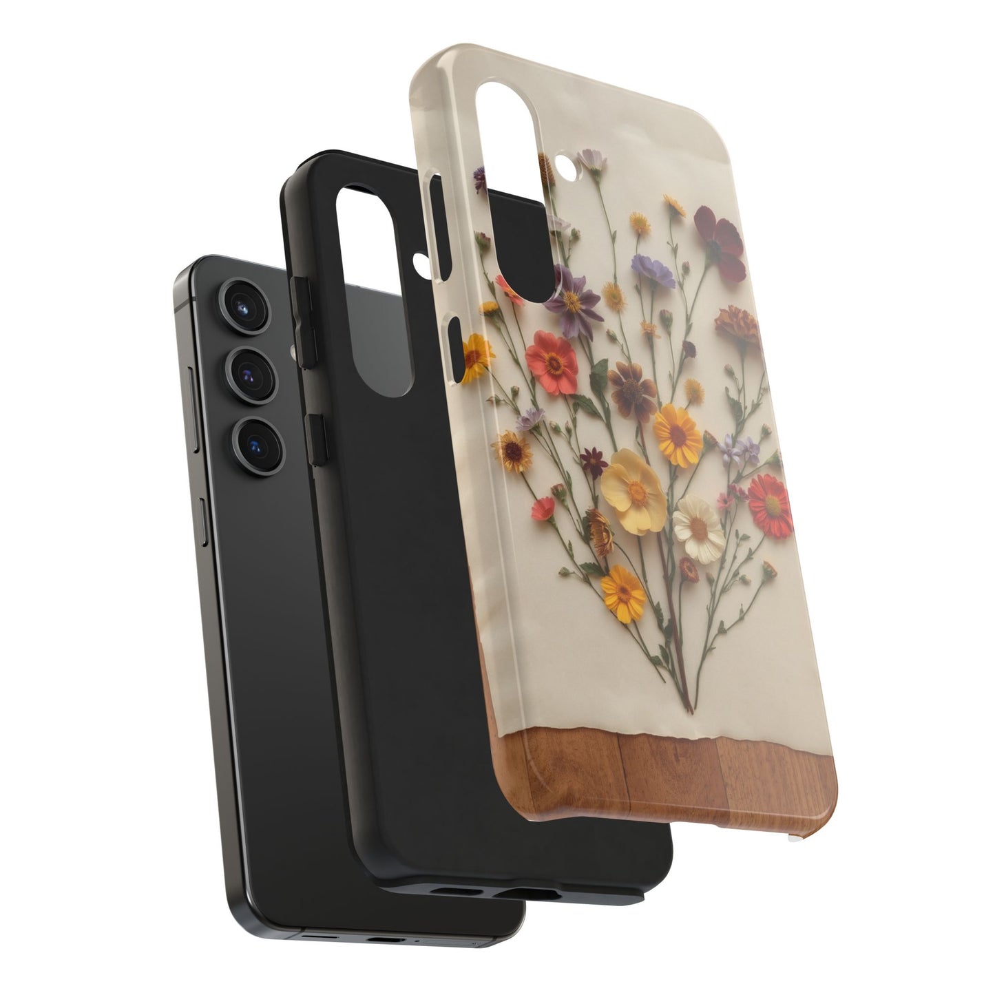 Floral Tough Phone Case - Durable Protection with Nature-Inspired Design