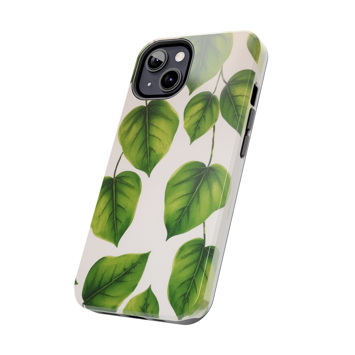 Tough Phone Cases with Green Leaf Design | Eco-Friendly Protection for Nature Lovers