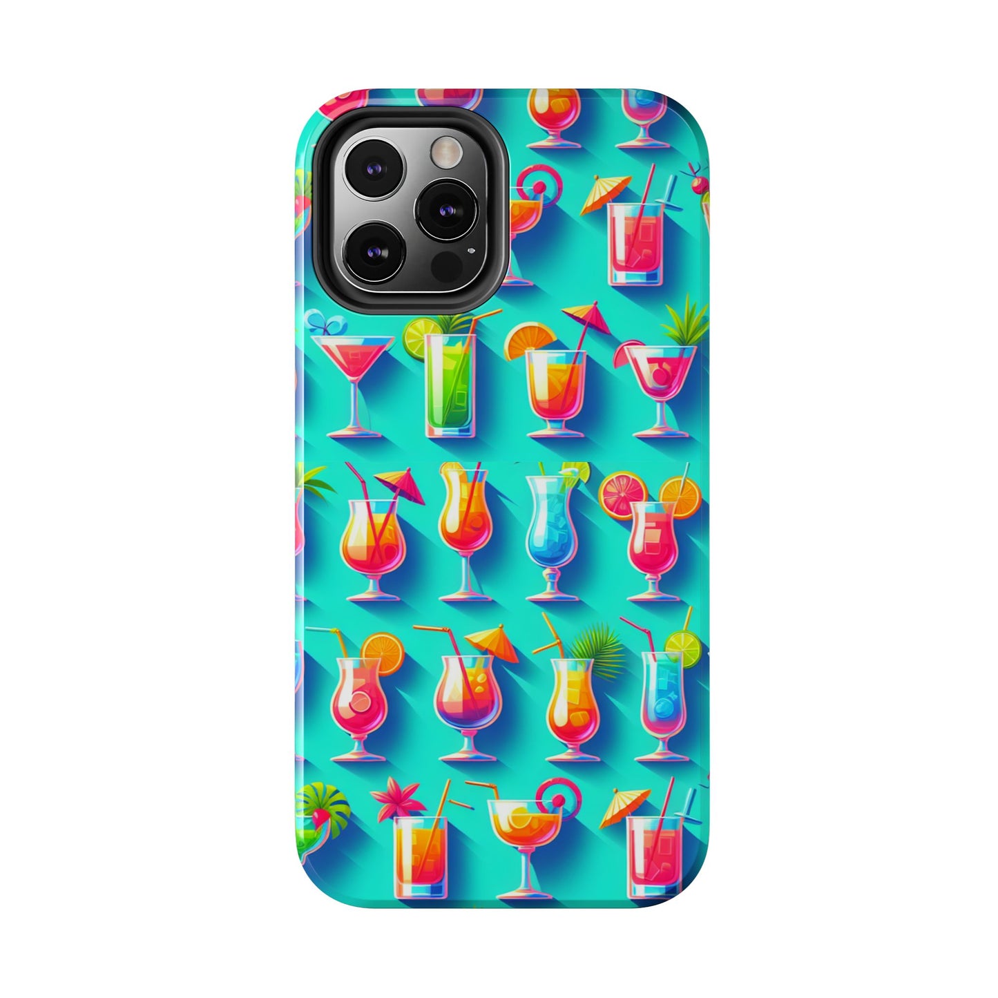 Cocktail Party Phone Case - Fun & Colorful Design for Summer Vibes - for iPhone