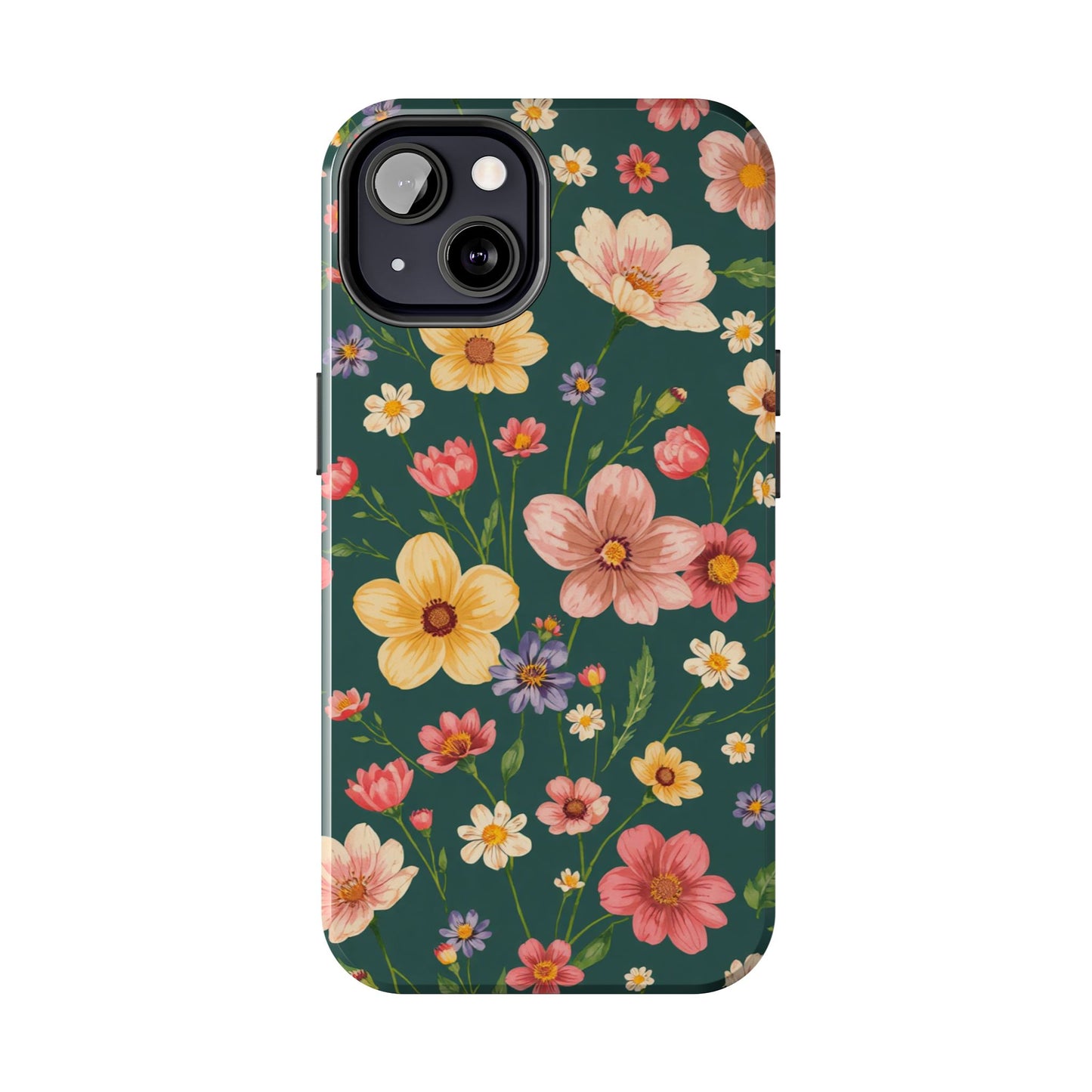 Vintage Spring Flowers Tough Phone Case - Durable Protection for iPhone