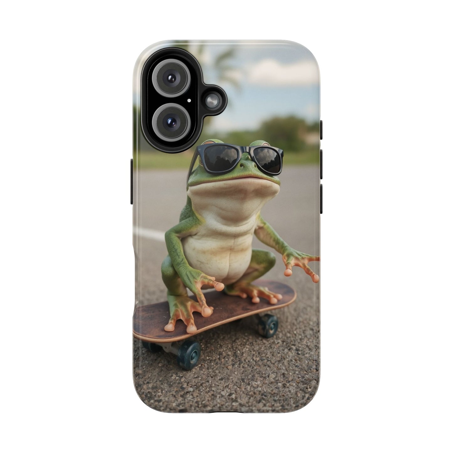 Cool Frog Skateboard Phone Case - Tough and Stylish Protection