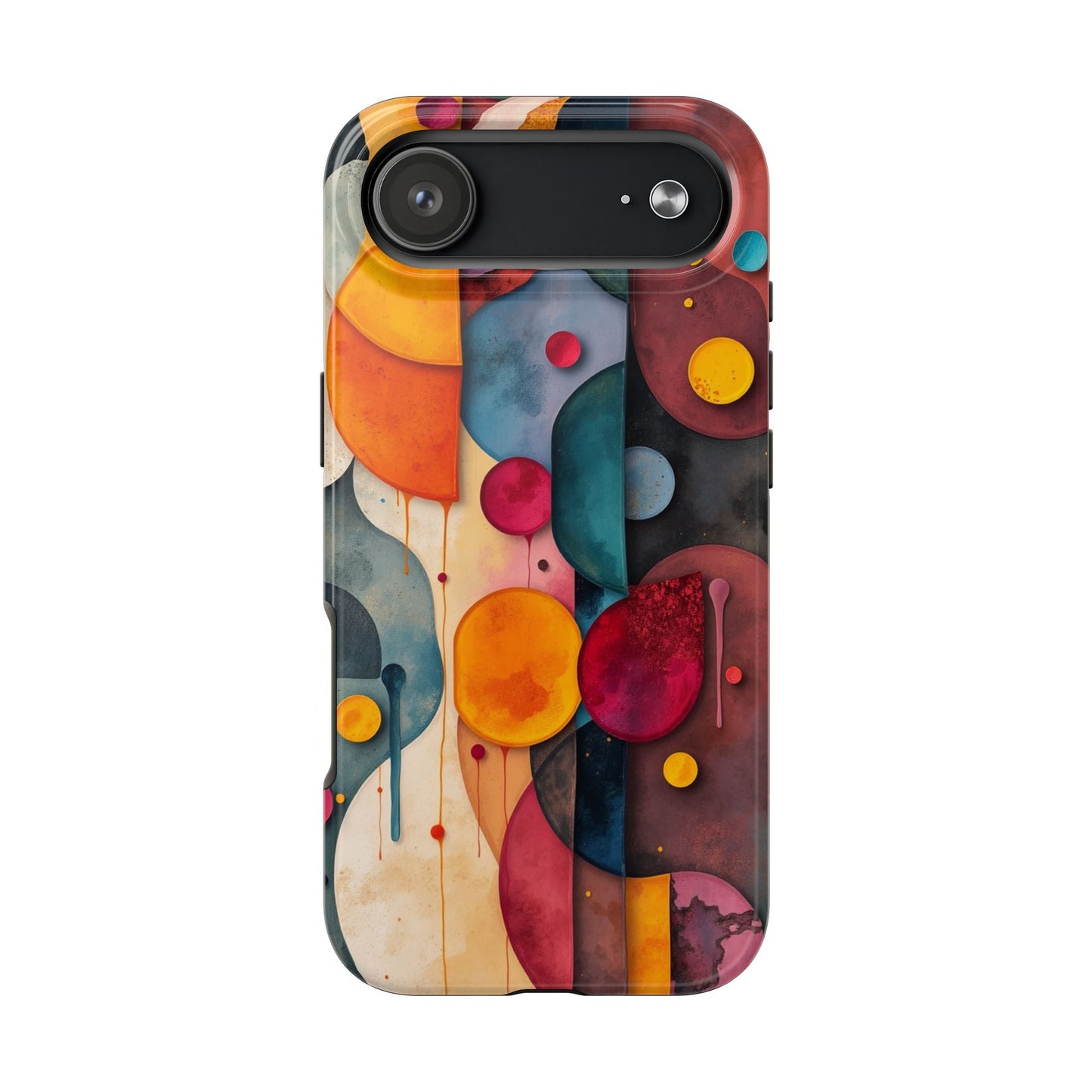 Artistic Tough Phone Cases - Colorful Abstract Design for Trendy Protection - for iPhone