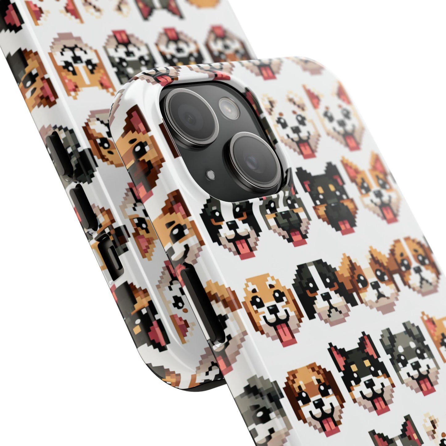 Pixelated Dog Breed Tough Phone Case - Cute, Durable Protection for Pet Lovers - for iPhone
