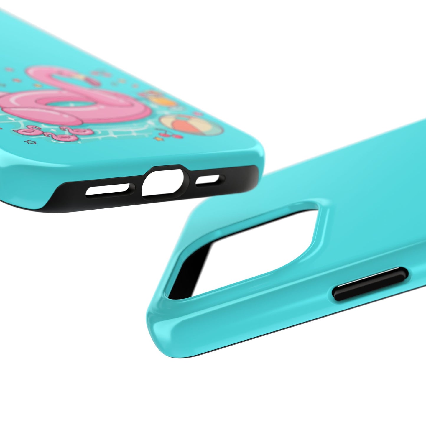 Flamingo Pool Party iPhone Case