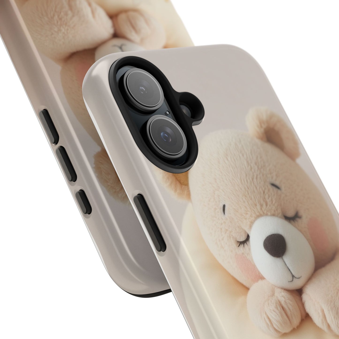 Cute Bear Tough Phone Case - Adorable Baby Animal Design for Kids & Adults