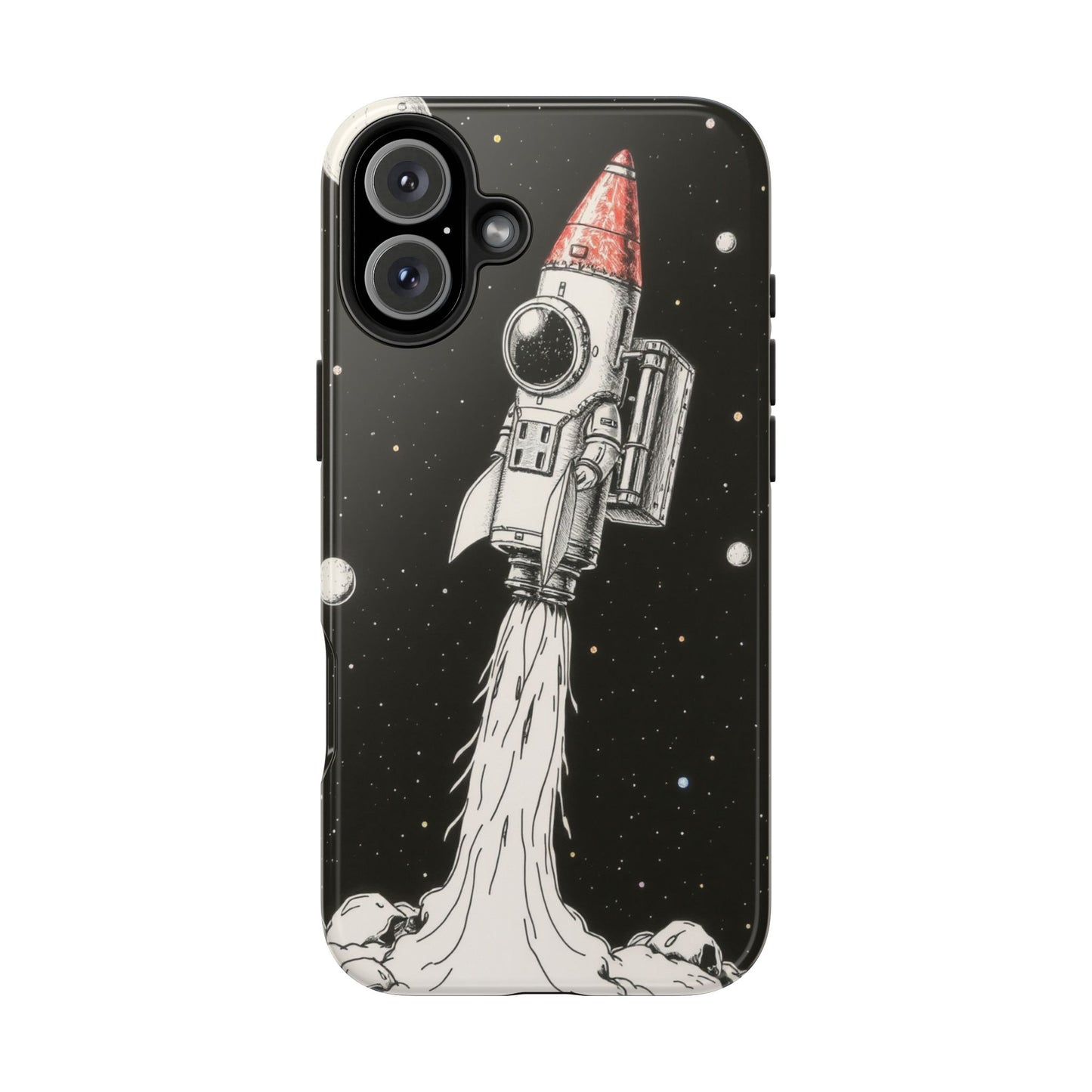 Cool Tough Phone Case for iPhone - Astro-Rocket Bond