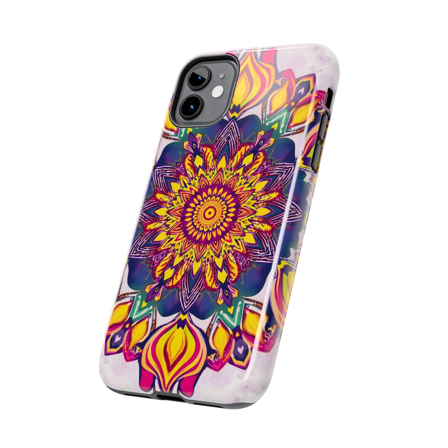 Vibrant Mandala Tough Phone Case - Boho Style Protection - for iPhone