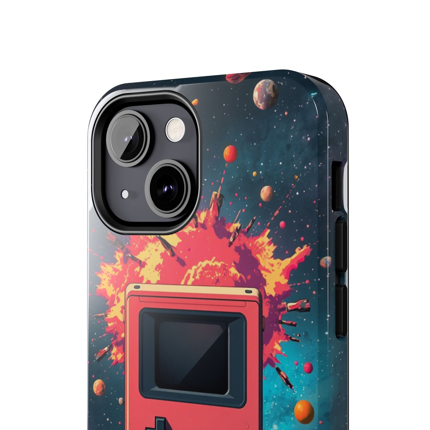 Retro Gaming Tough Phone Case - Space Adventure Design