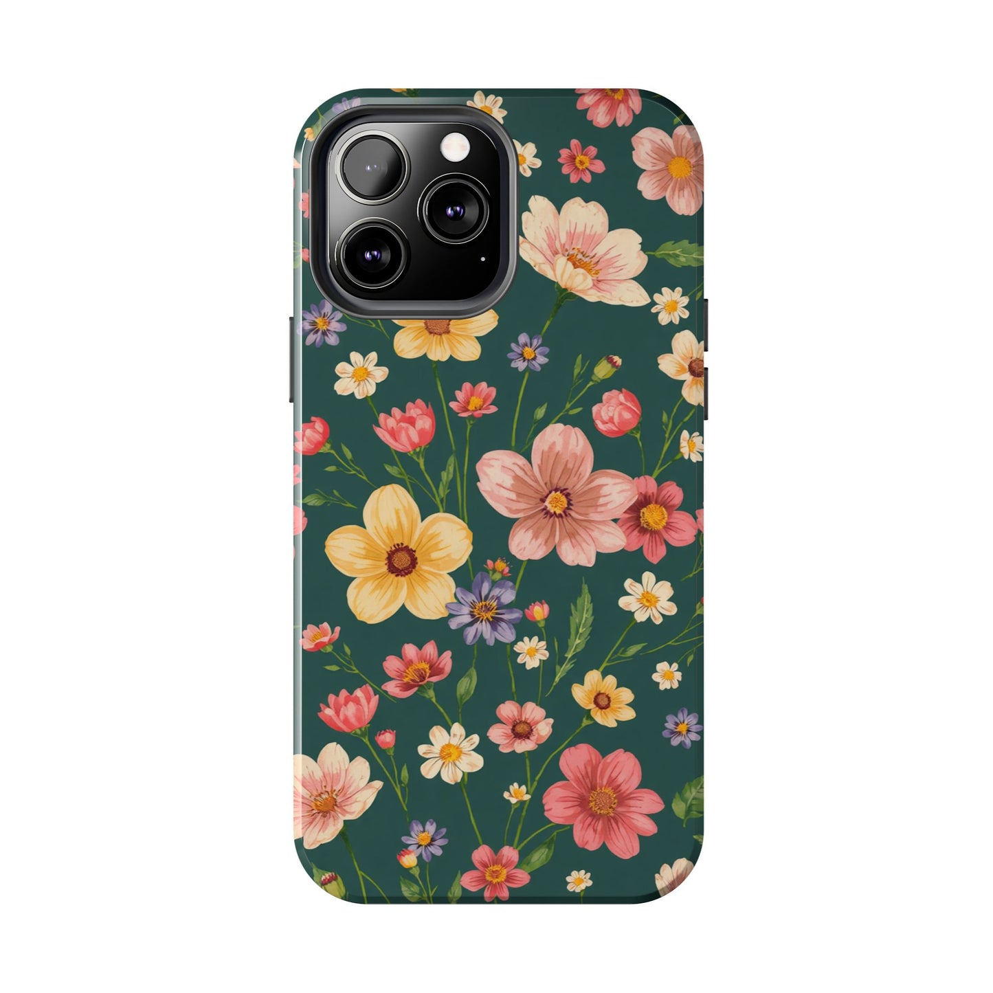 Vintage Spring Flowers Tough Phone Case - Durable Protection for iPhone