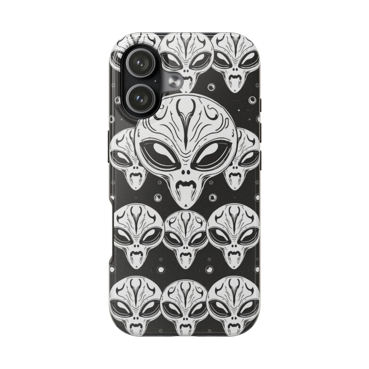 Alien Pattern Tough Phone Case - Durable Protection with Out-of-This-World Design