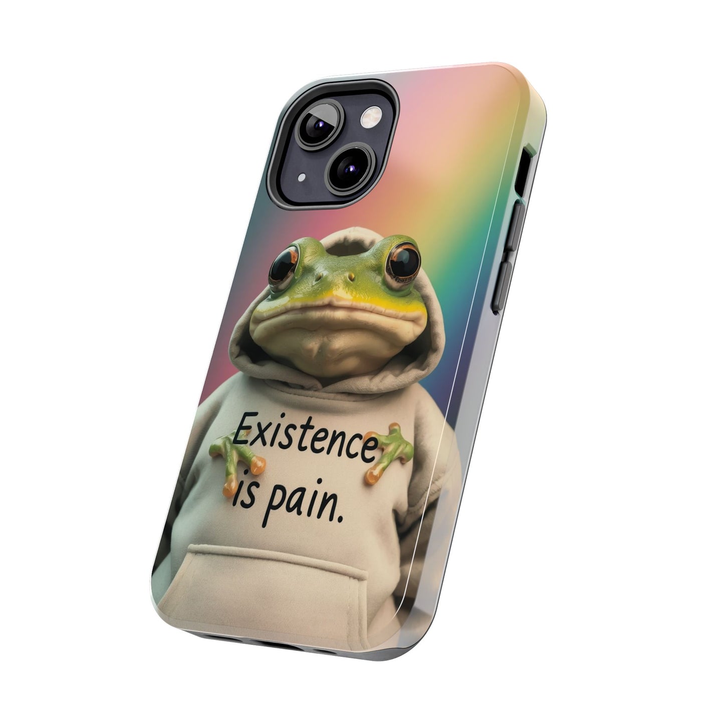 Existence is Pain Frog Phone Case - Tough & Stylish