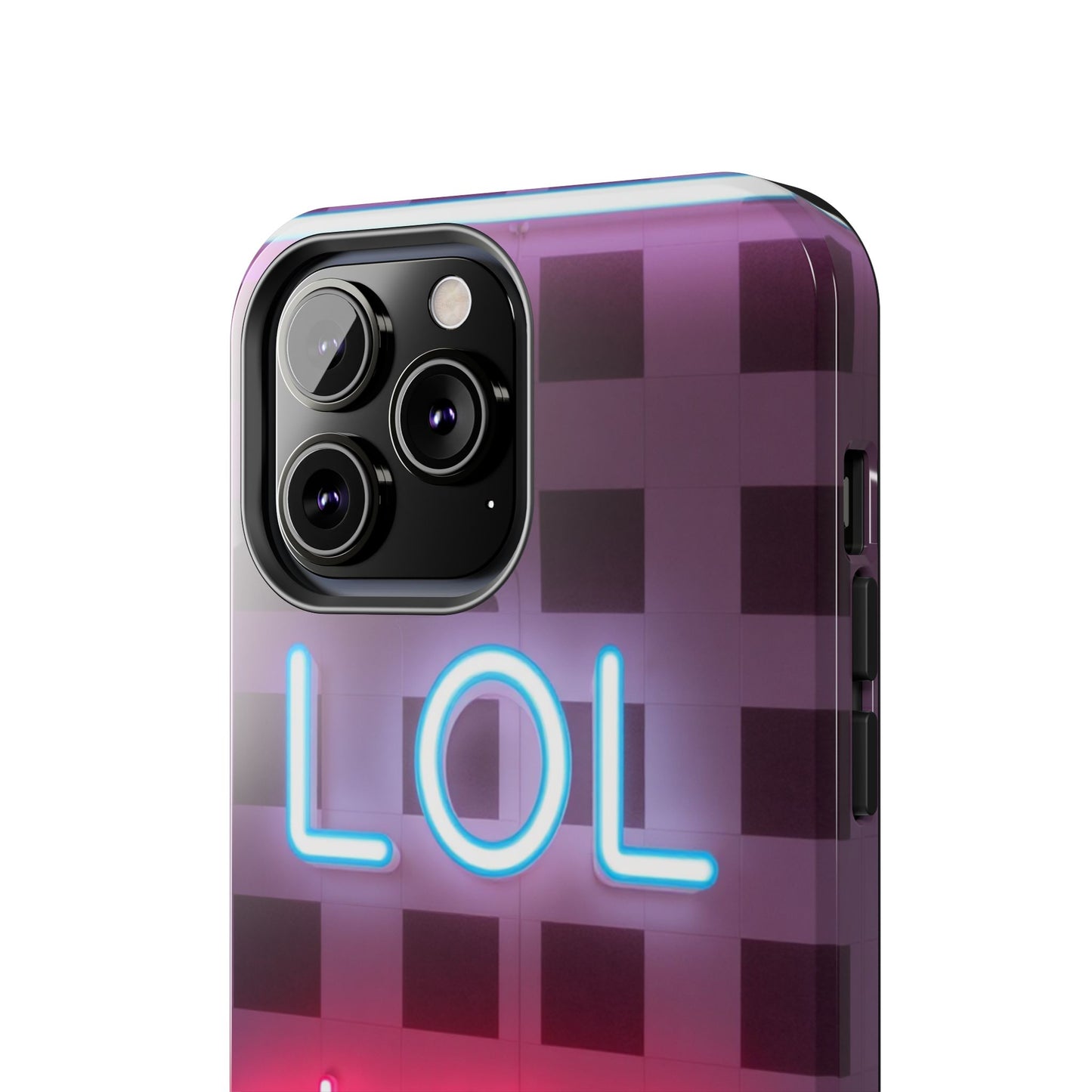 Neon Vibe Tough Phone Case - 'LOL Whatevr' Design for Trendsetters