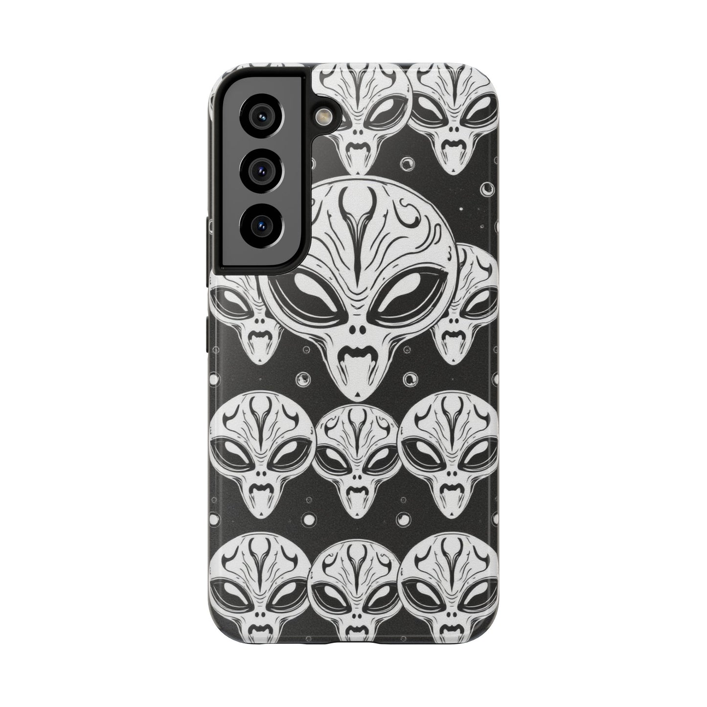Alien Pattern Tough Phone Case - Durable Protection with Out-of-This-World Design