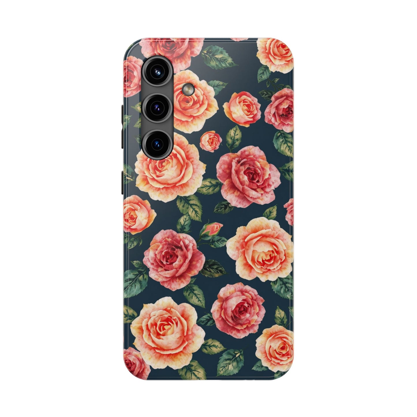 Floral Tough Phone Cases - Durable & Stylish New Age Rose Design - for iPhone