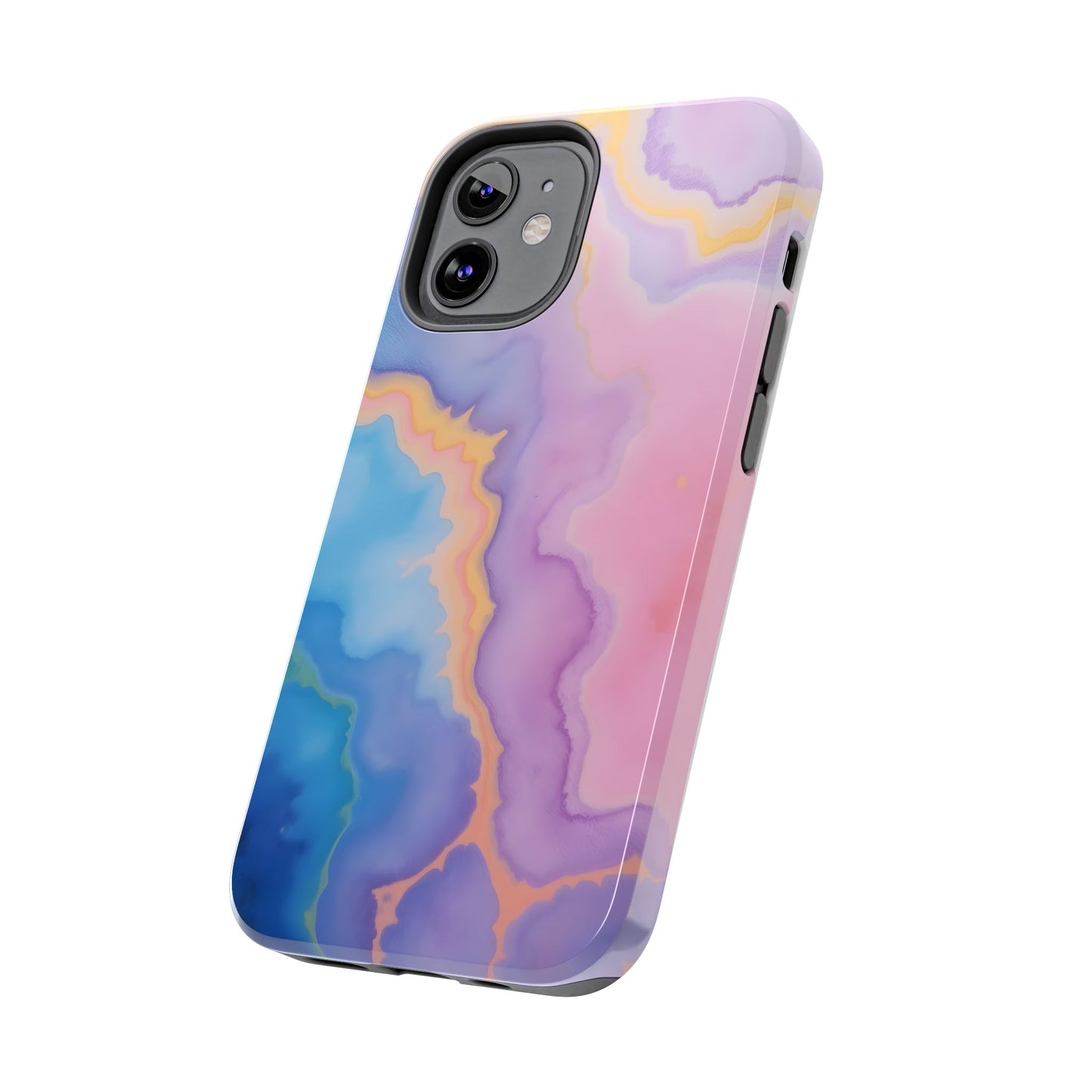 Watercolor Abstract Colors Tough Phone Case - Protective Cover for iPhone