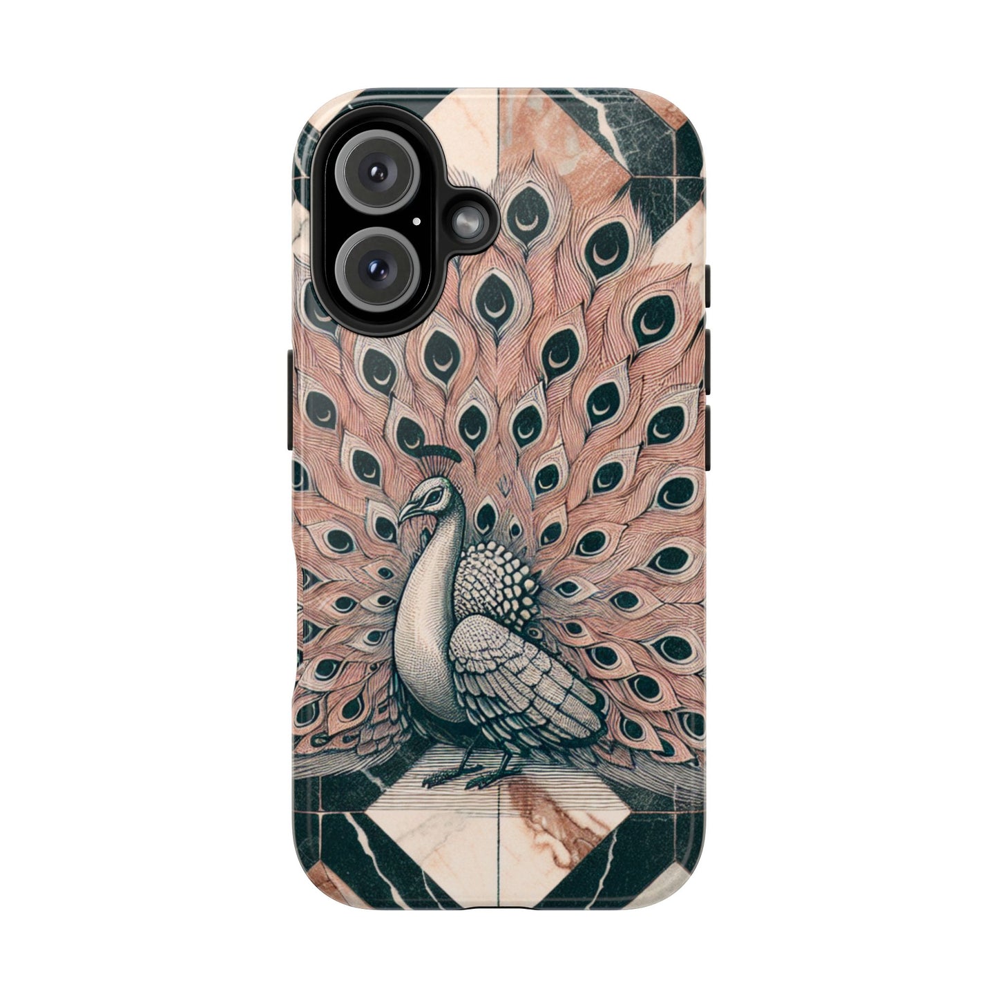 Peacock Tough Phone Case | Stylish & Durable Artwork - for iPhone