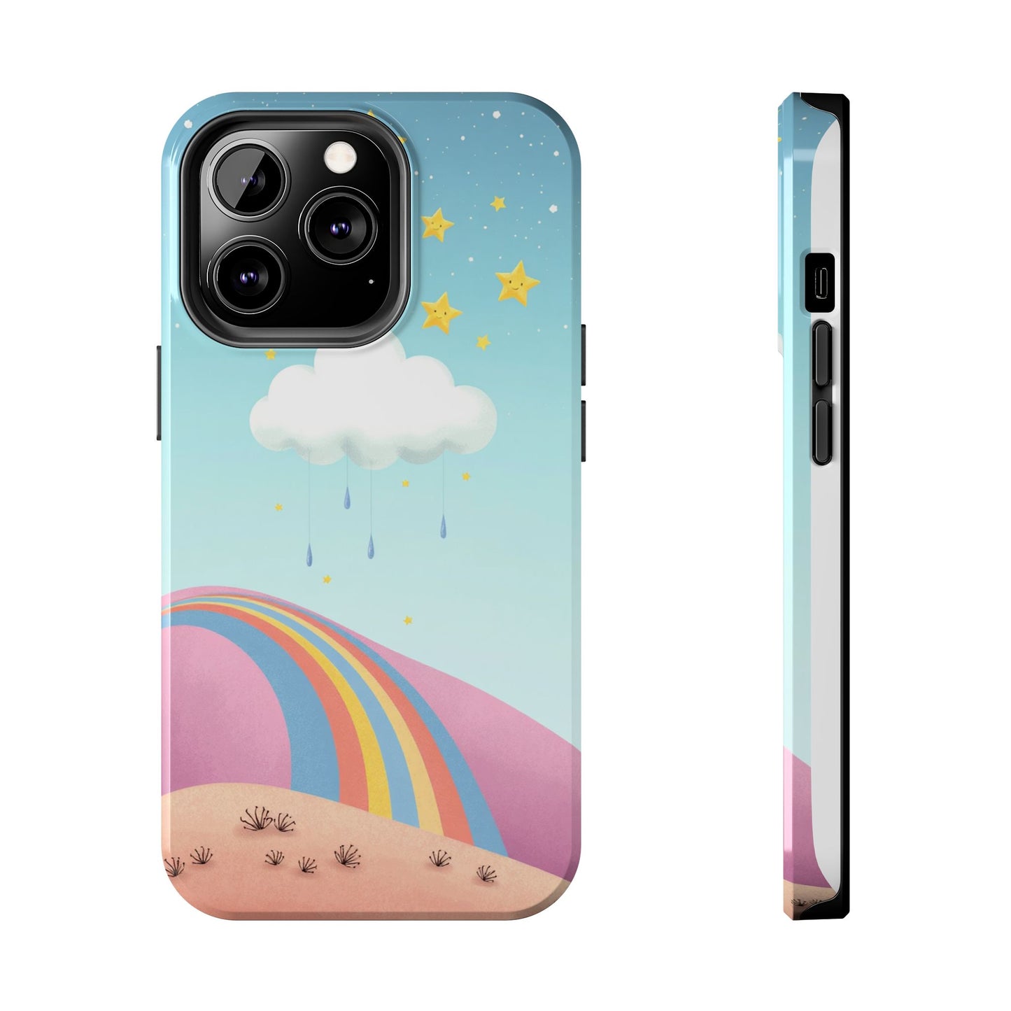Colorful Rainbow Phone Case - Durable Tough Design for Adventurers