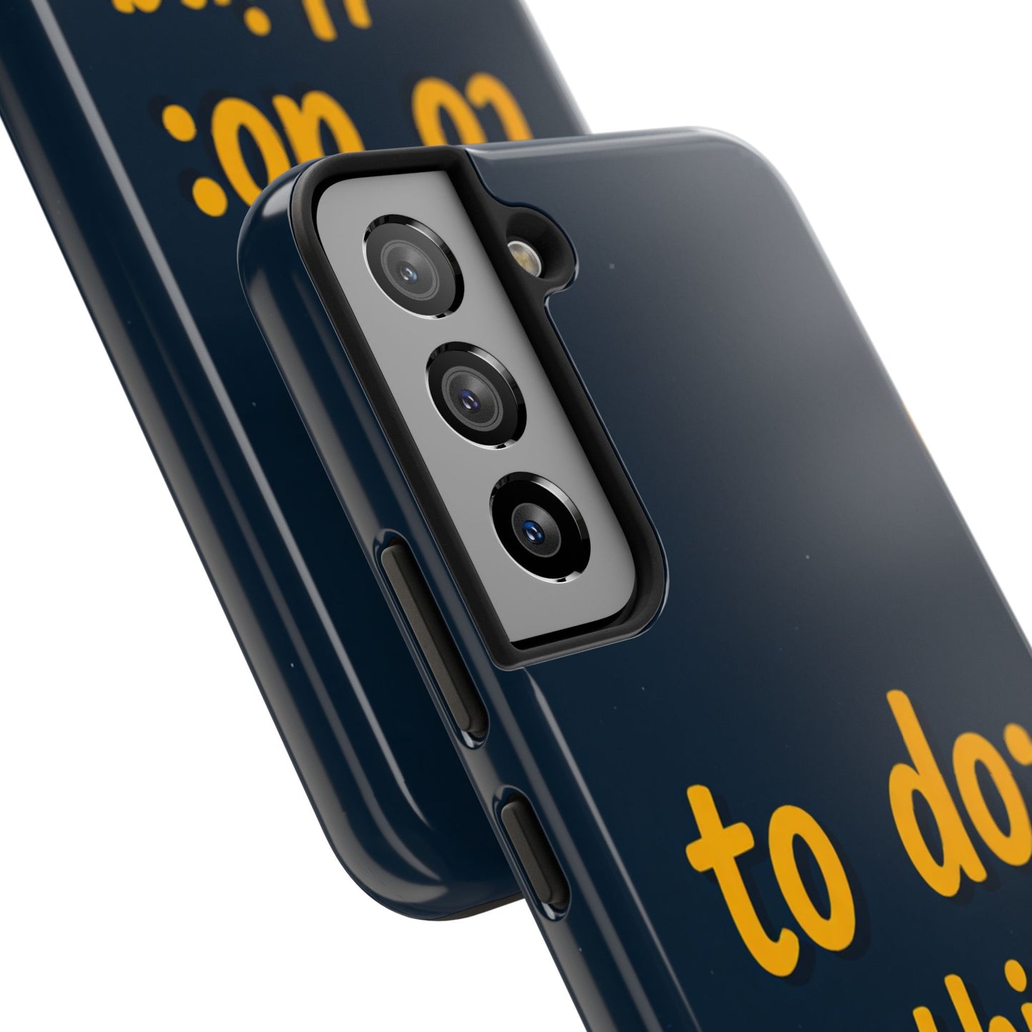 Funny Tough Phone Case - To Do: Nothing | Unique Gift for College Students, Lazy Days, Relaxation Motivation, Minimalist Phone Cover