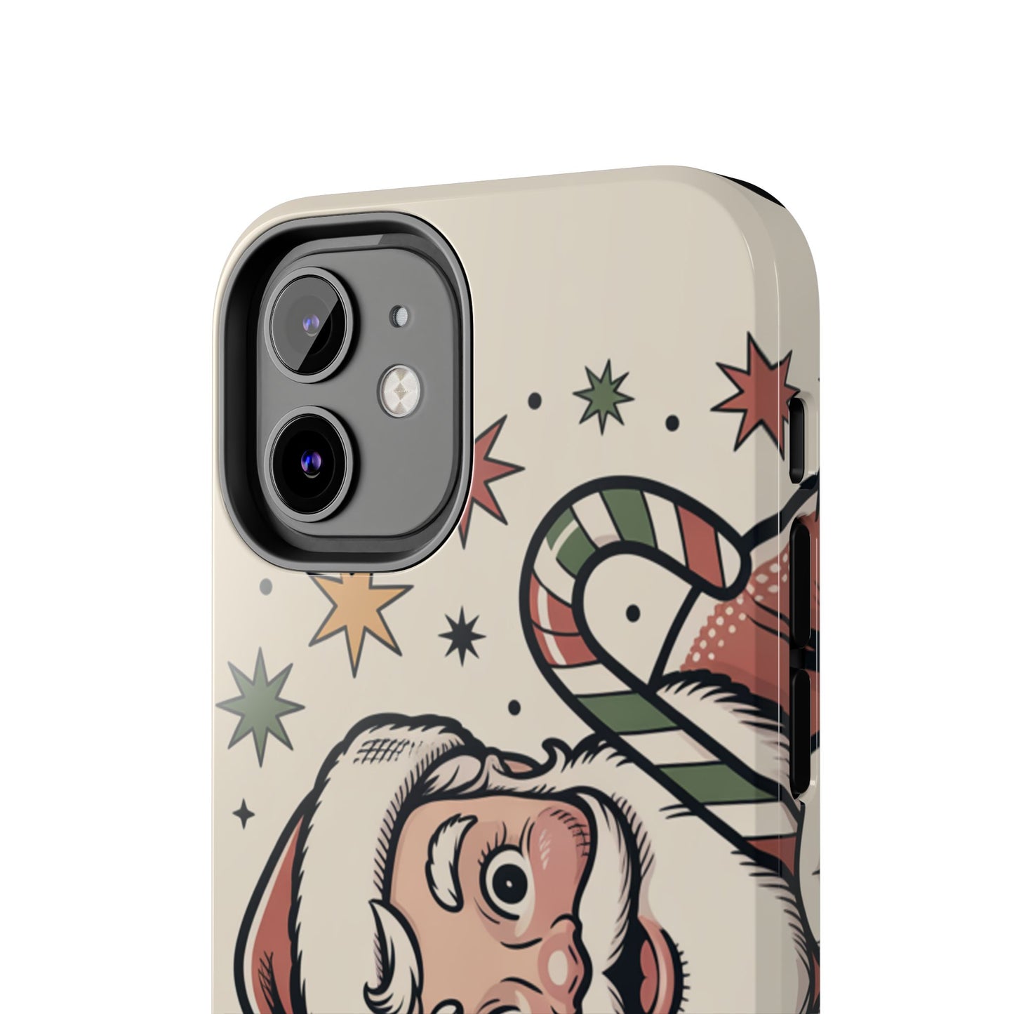 Retro Santa Tough Phone Case - Festive Holiday Design